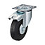 Tente Braked Zinc-plated Swivel Castor 96268000, (Dia)125mm (H)155mm (Max. Weight)100kg