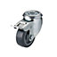 Tente Braked Zinc-plated Swivel Castor 96268500, (Dia)50mm (H)70mm (Max. Weight)40kg