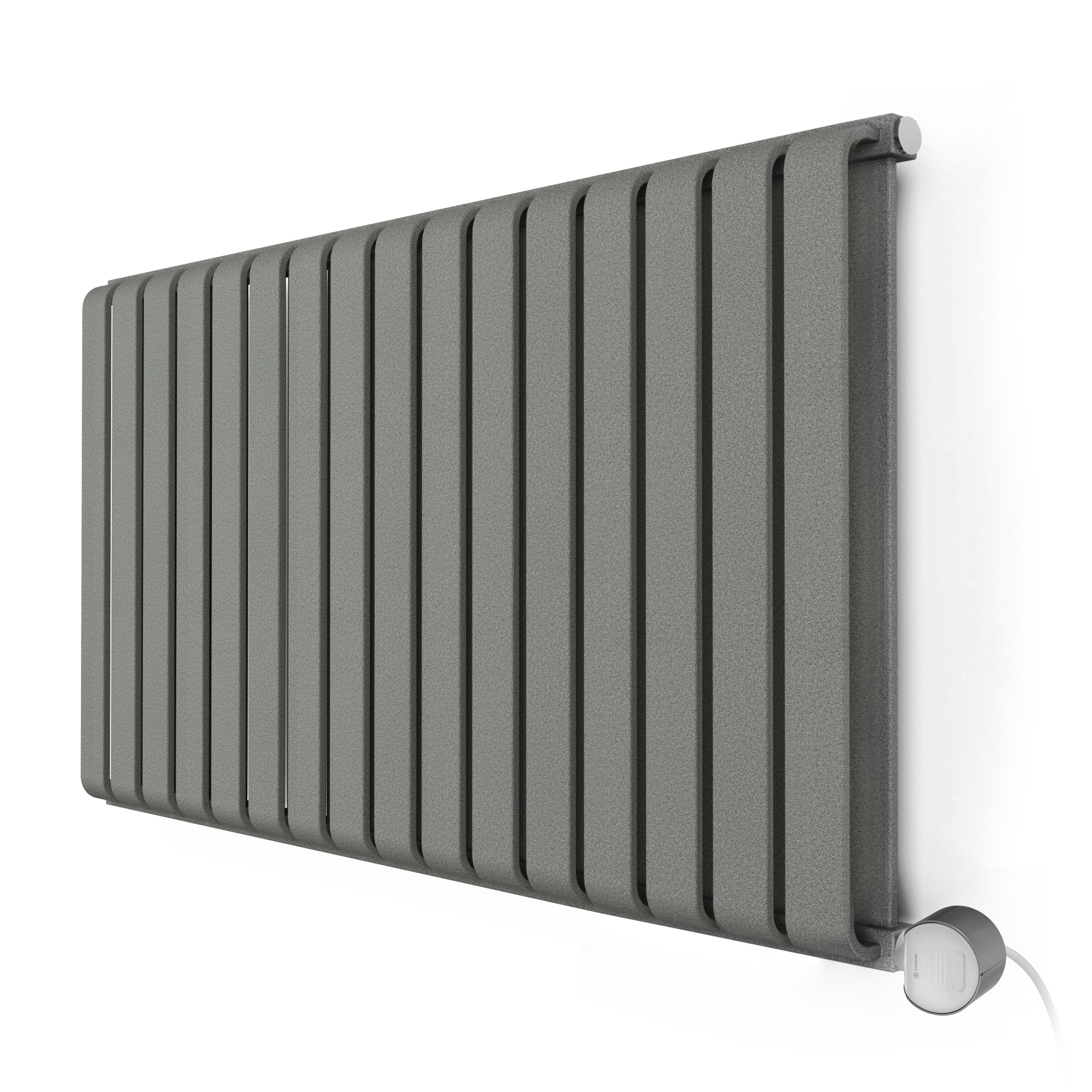 Terma 230V 1.2kW Salt n Pepper Smart Horizontal Oil-filled radiator