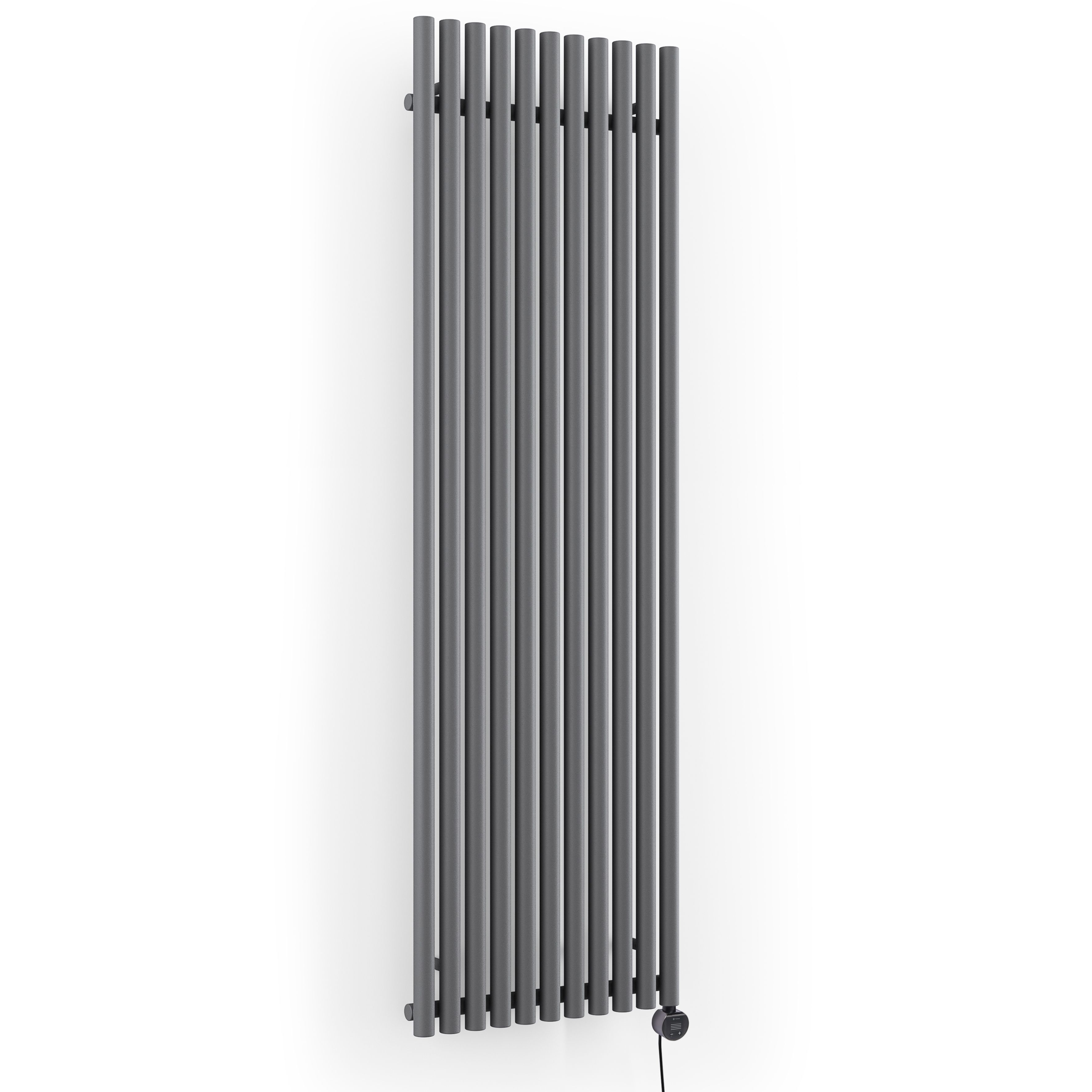 Terma 230V 1.5kW Modern Grey Smart Vertical Oil-filled radiator