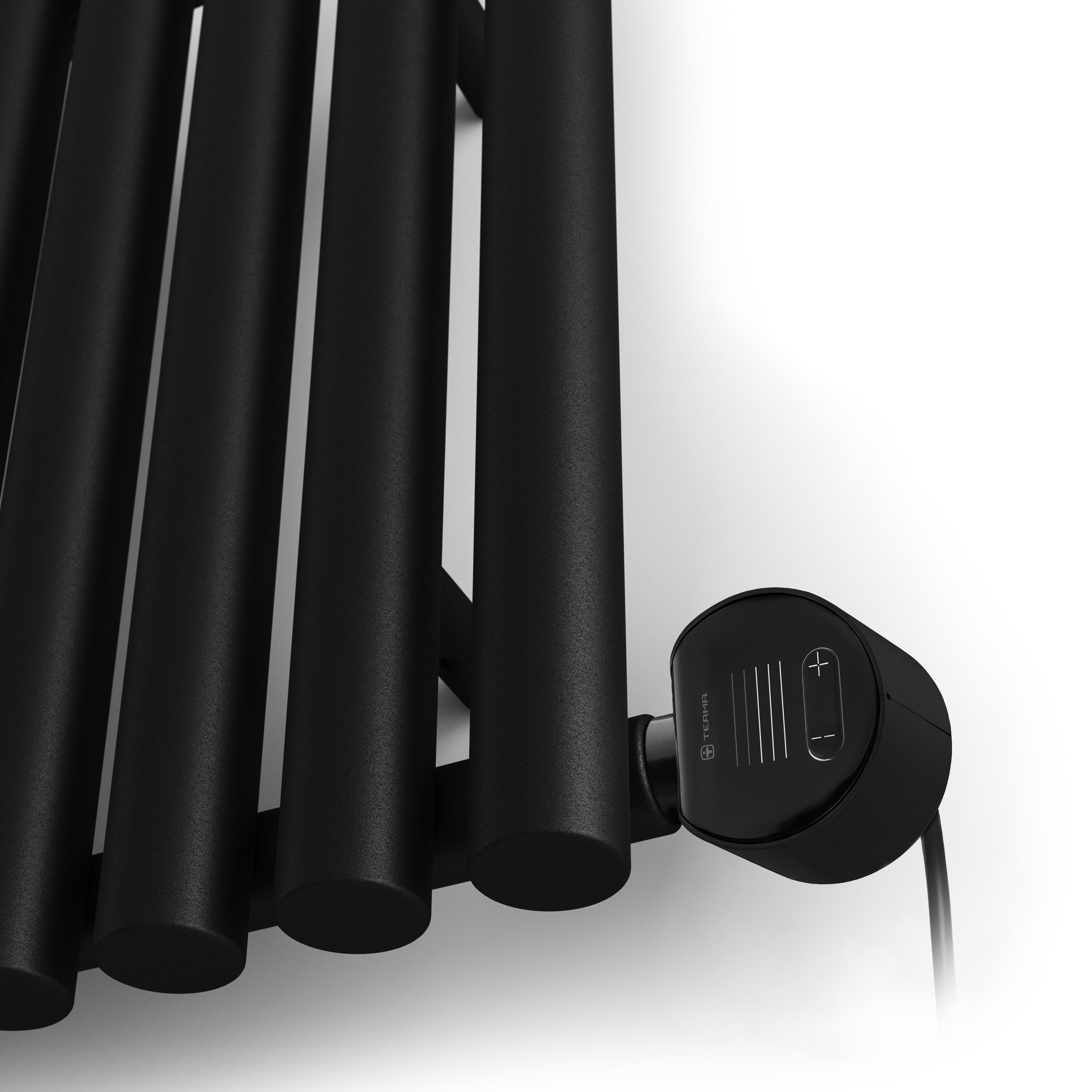 Terma 230V 1kW Heban Black Smart Horizontal Oil-filled radiator