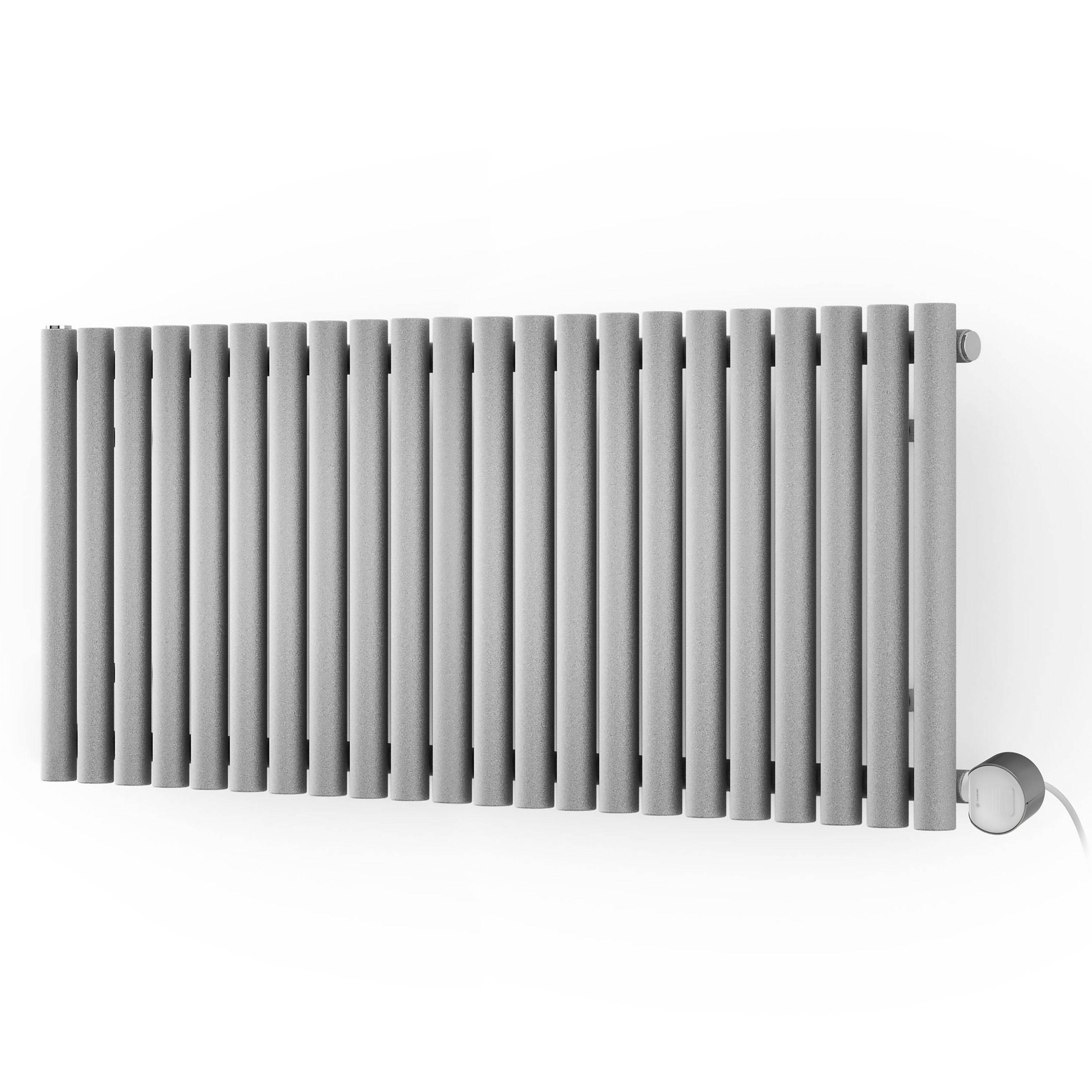 Terma 230V 1kW Salt n Pepper Smart Horizontal Oil-filled radiator (H) 580mm x (W) 1195mm