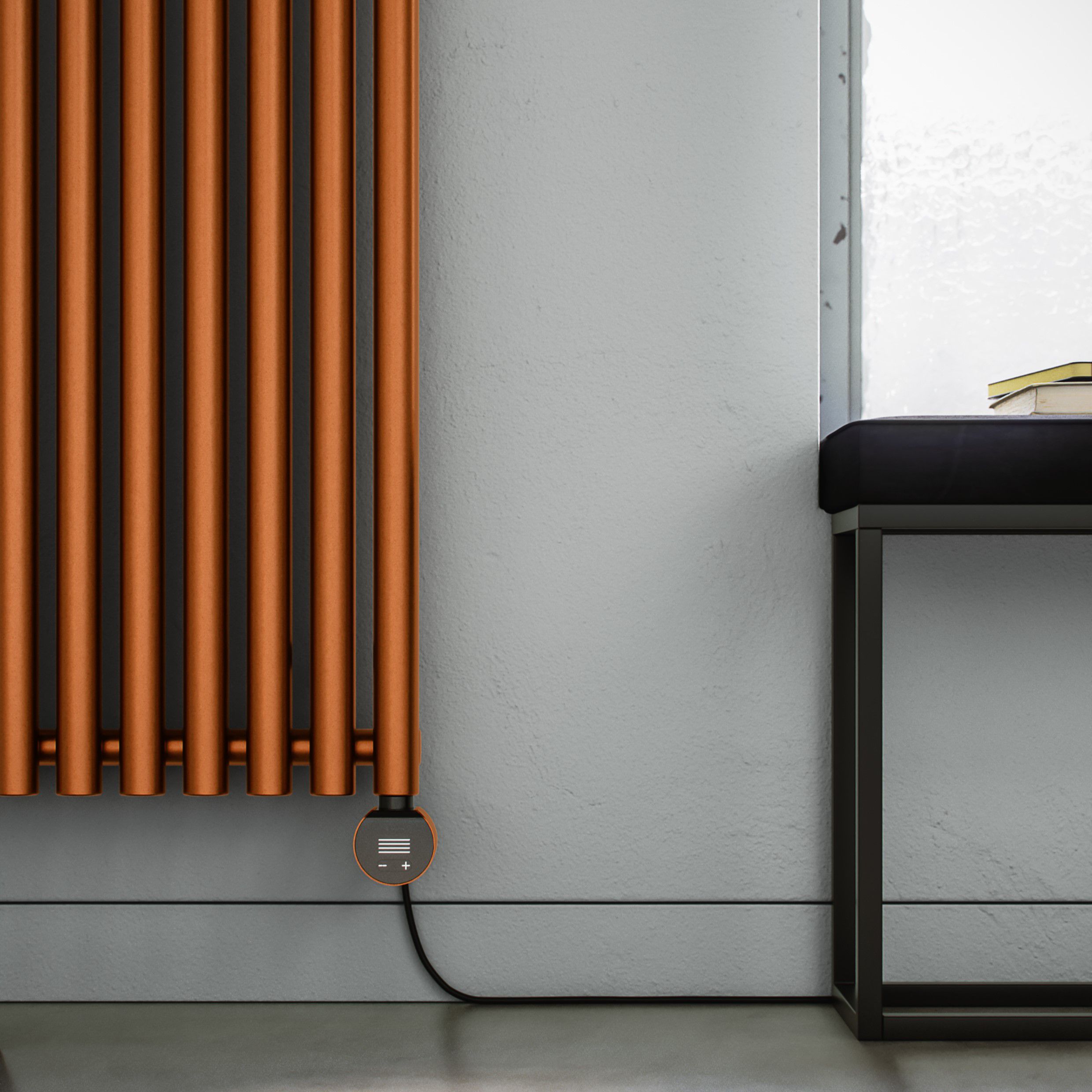 Terma 230V 1kW True Copper Smart Vertical Oil-filled radiator