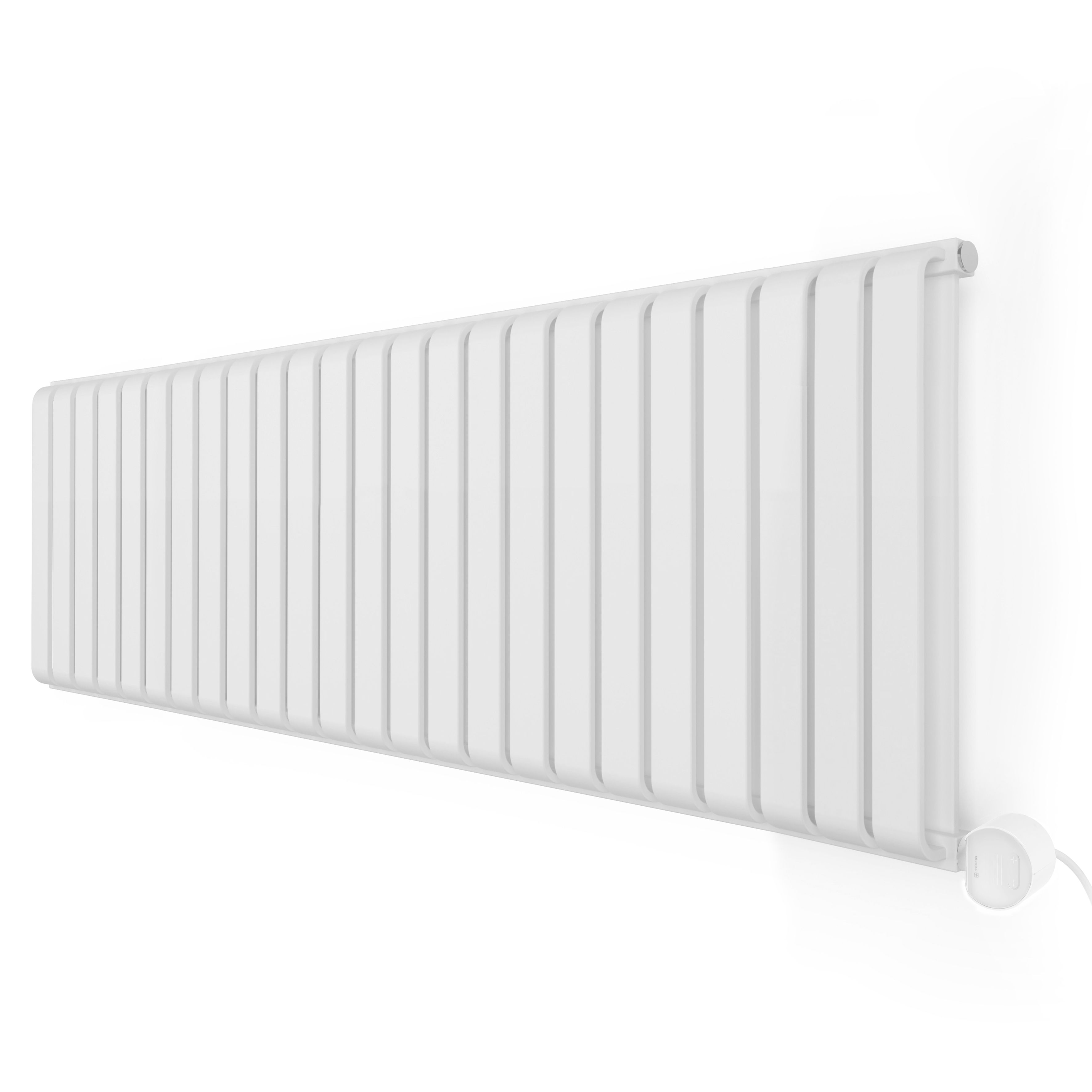 Terma 230V 1kW White Smart Horizontal Oil-filled radiator (H) 330mm x (W) 1565mm