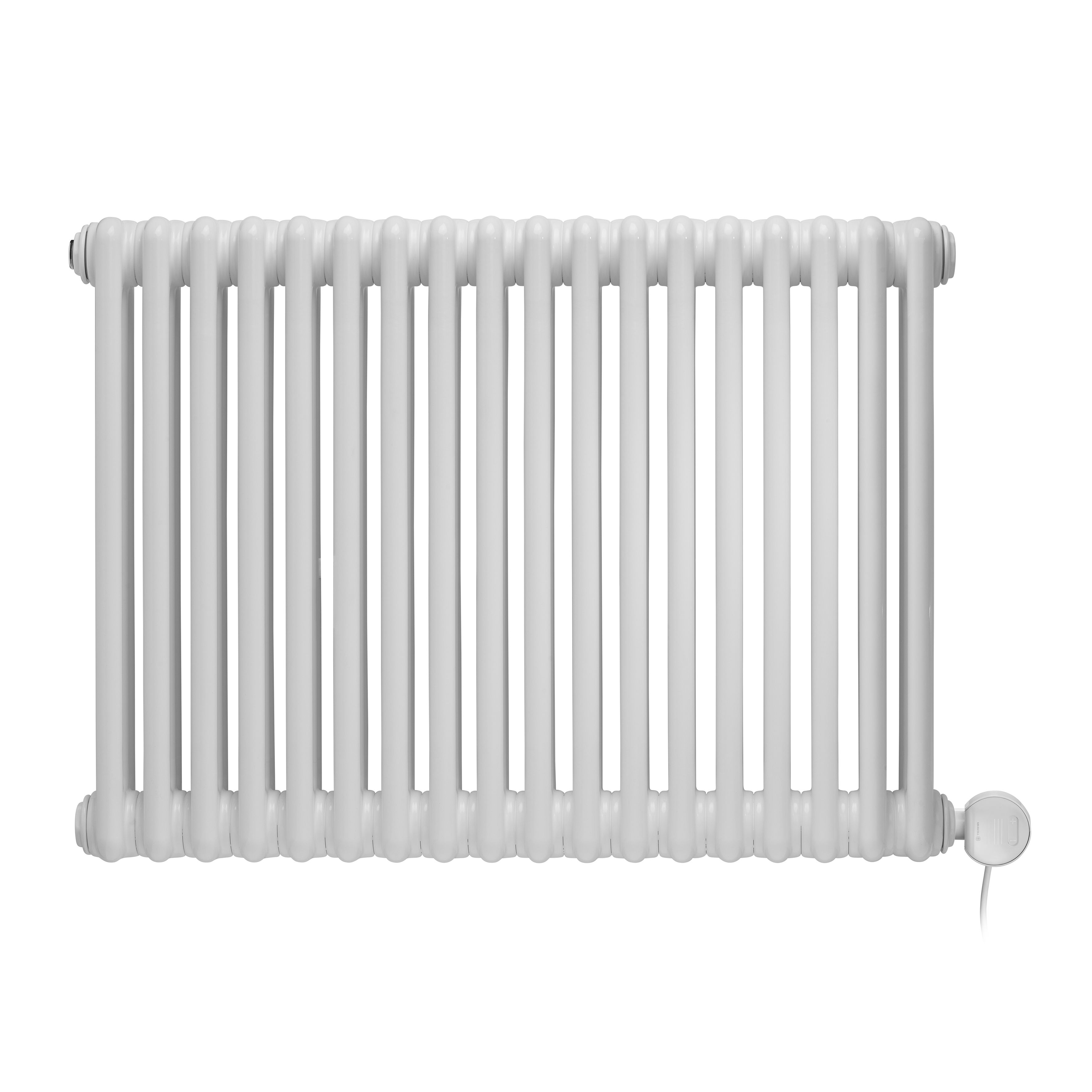 Terma 230V 1kW White Smart Horizontal Oil-filled radiator (H) 600mm x (W) 834mm