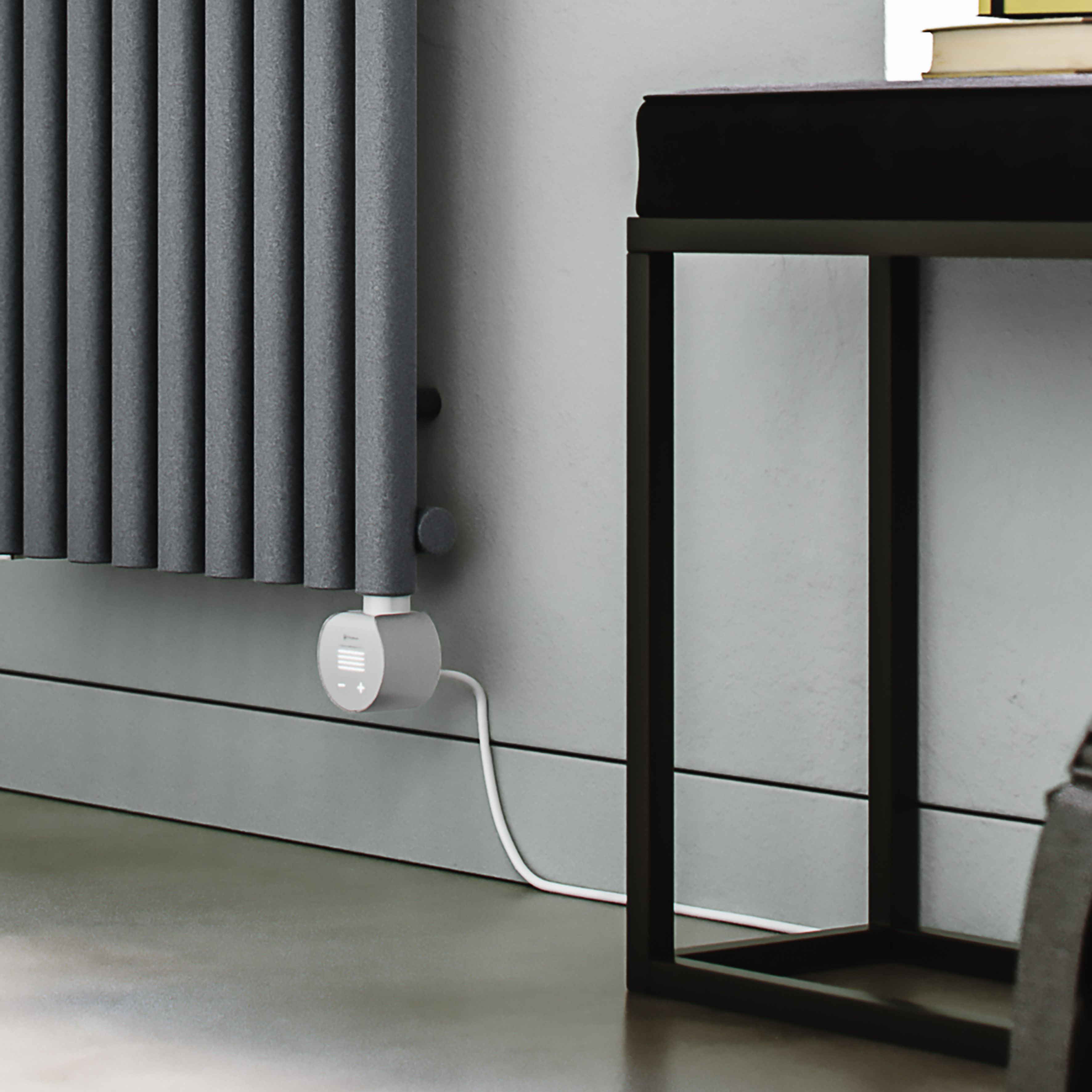 Terma 230V 2kW Salt n Pepper Smart Vertical Oil-filled radiator