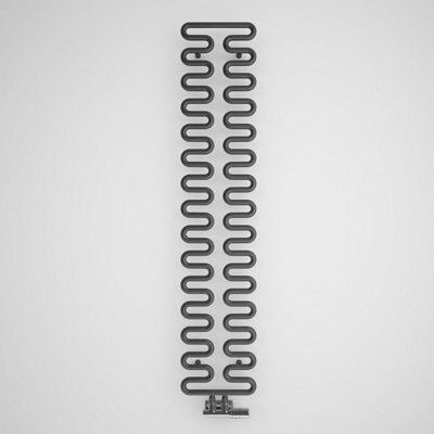Terma Aire Modern grey Towel warmer (W)300mm x (H)1555mm