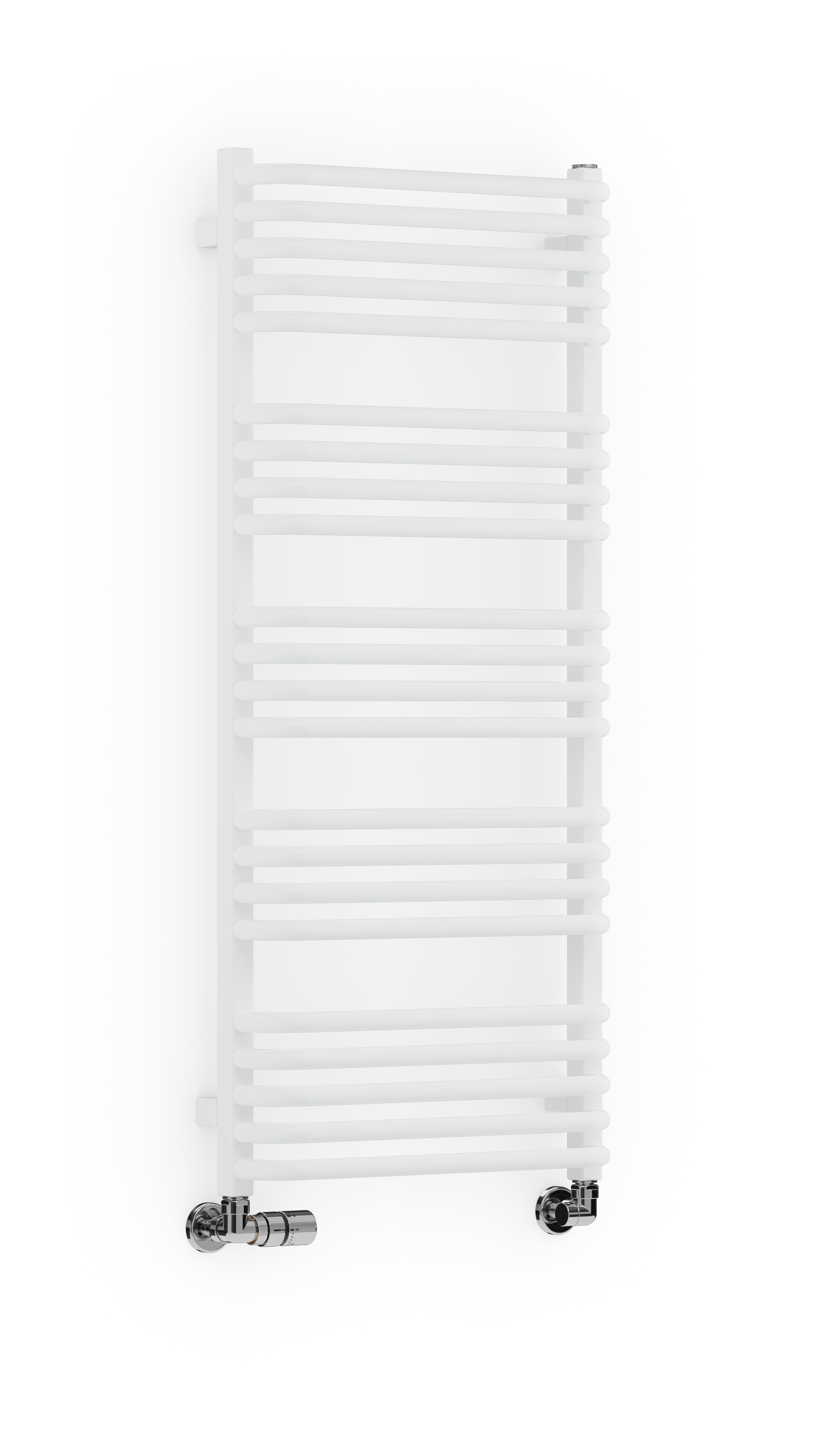 Terma Alex White Towel warmer (W)500mm x (H)1140mm