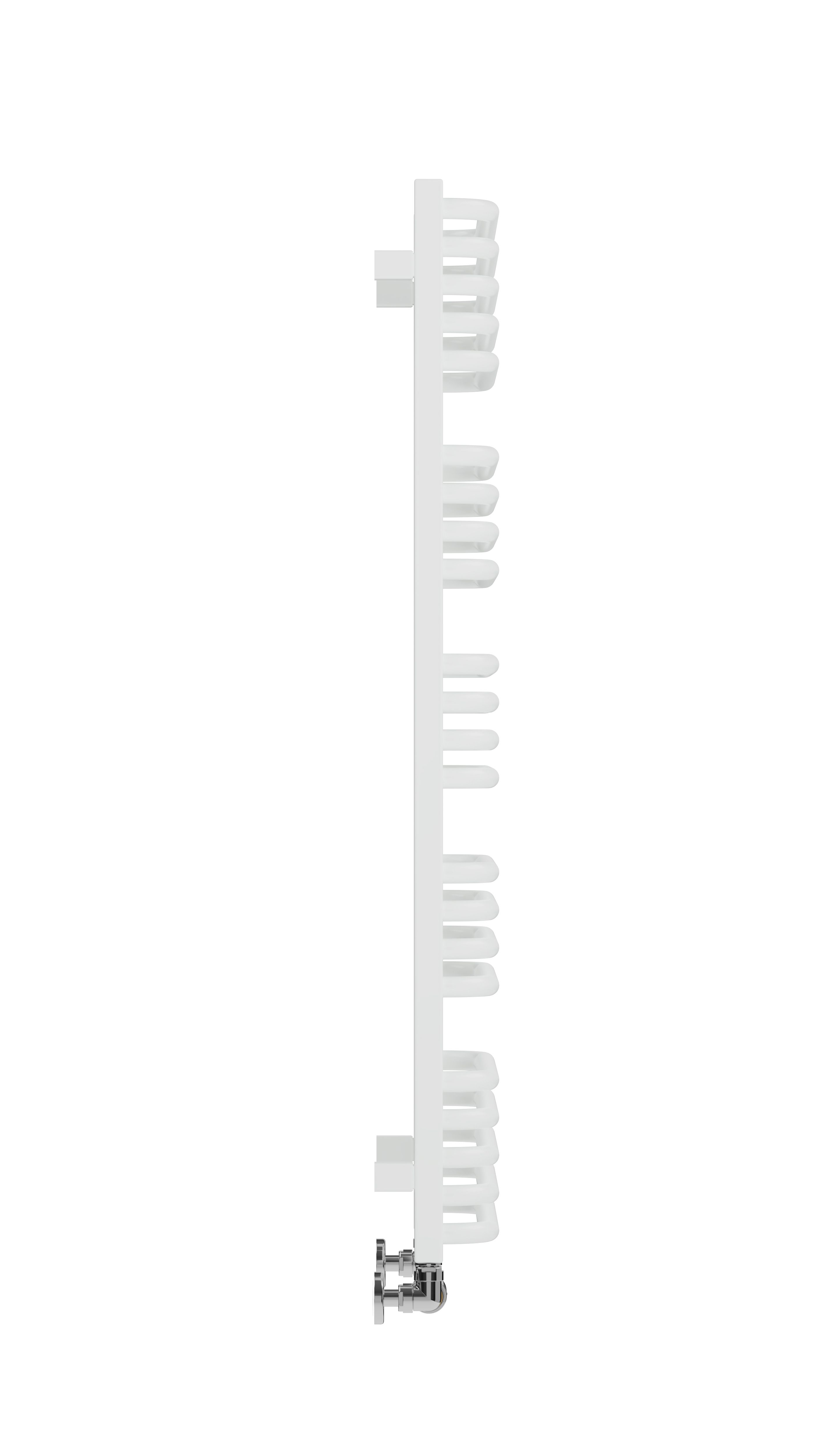 Terma Alex White Towel warmer (W)500mm x (H)1140mm