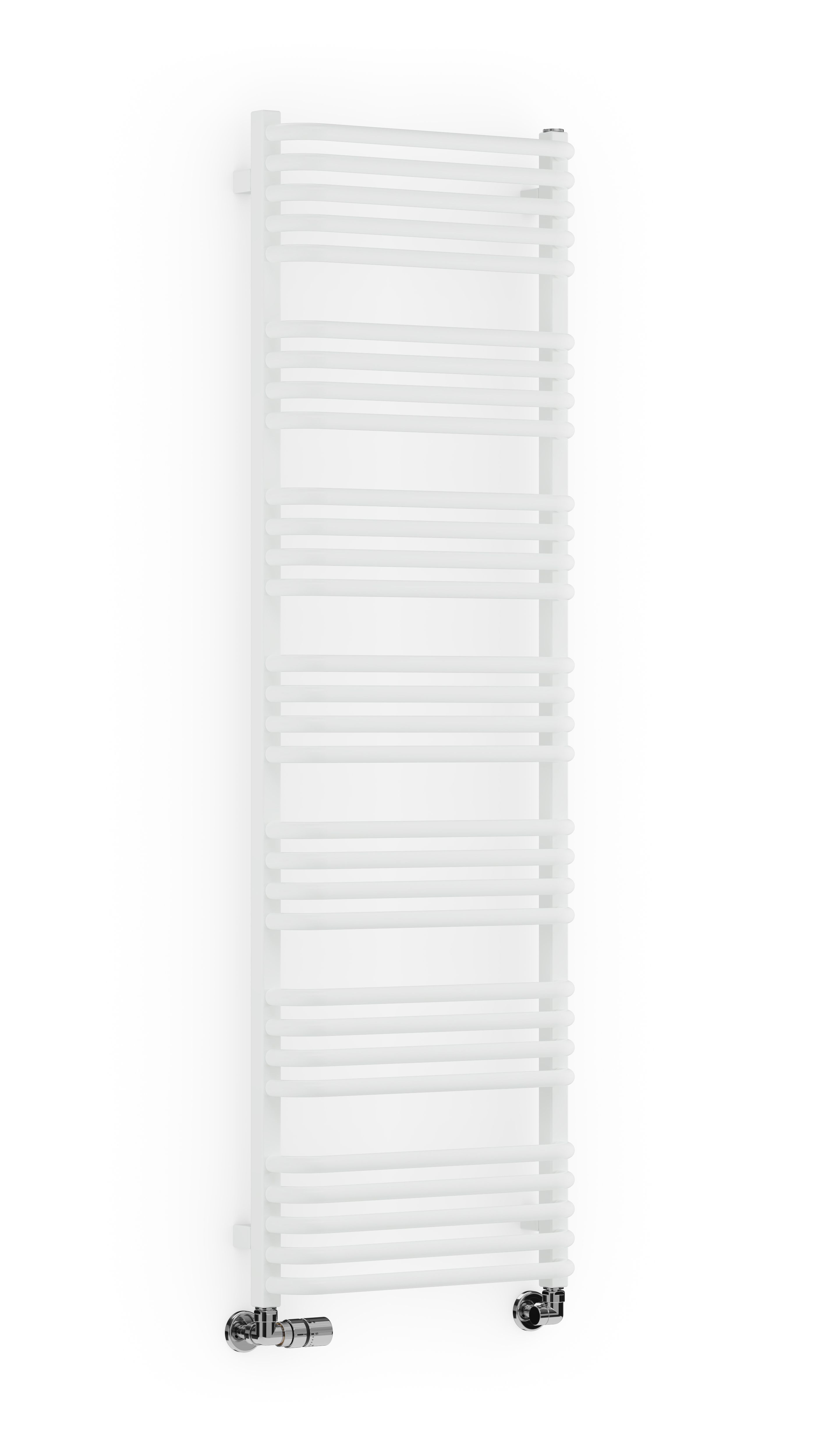 Terma Alex White Towel warmer (W)500mm x (H)1580mm