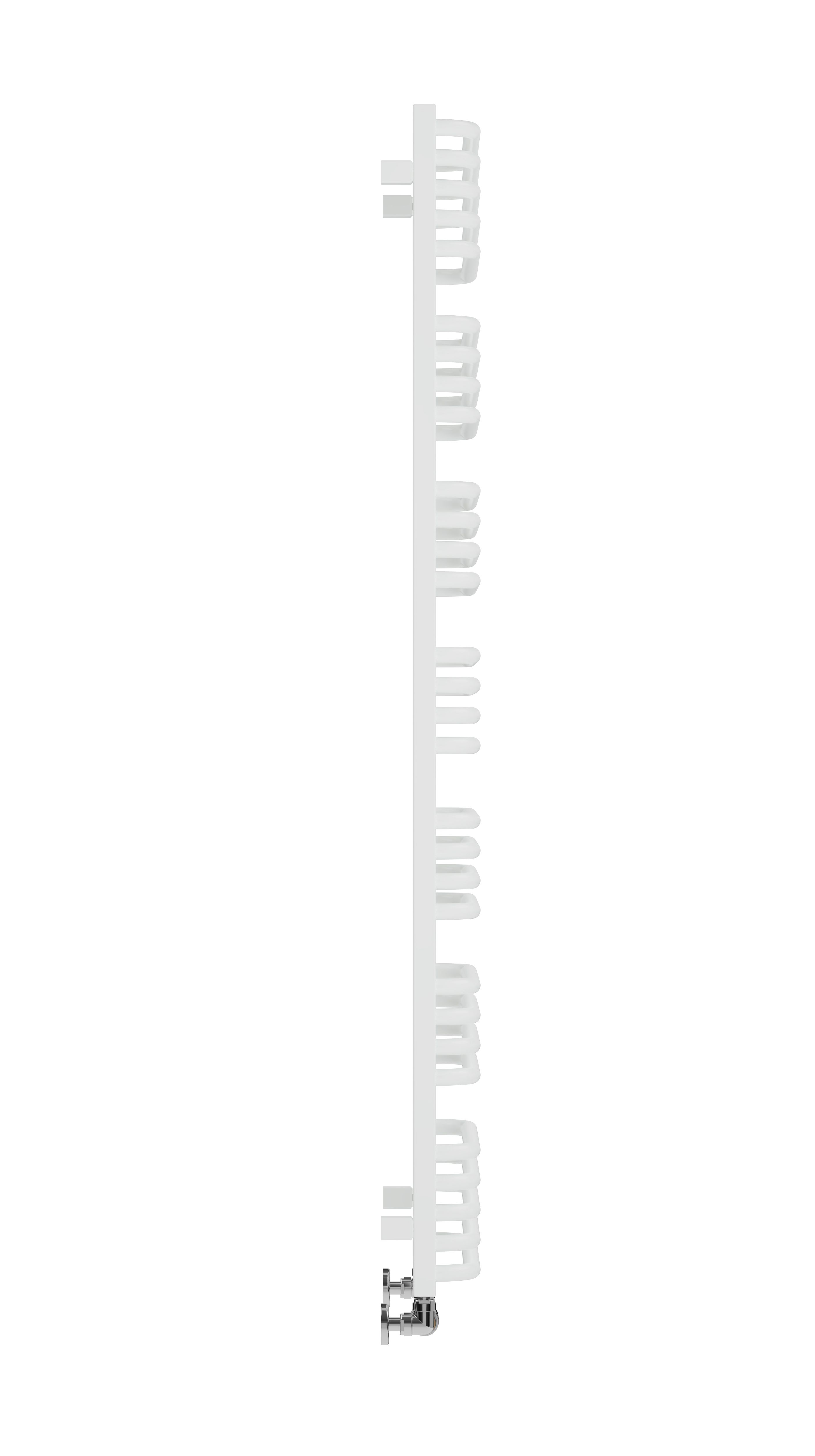 Terma Alex White Towel warmer (W)500mm x (H)1580mm