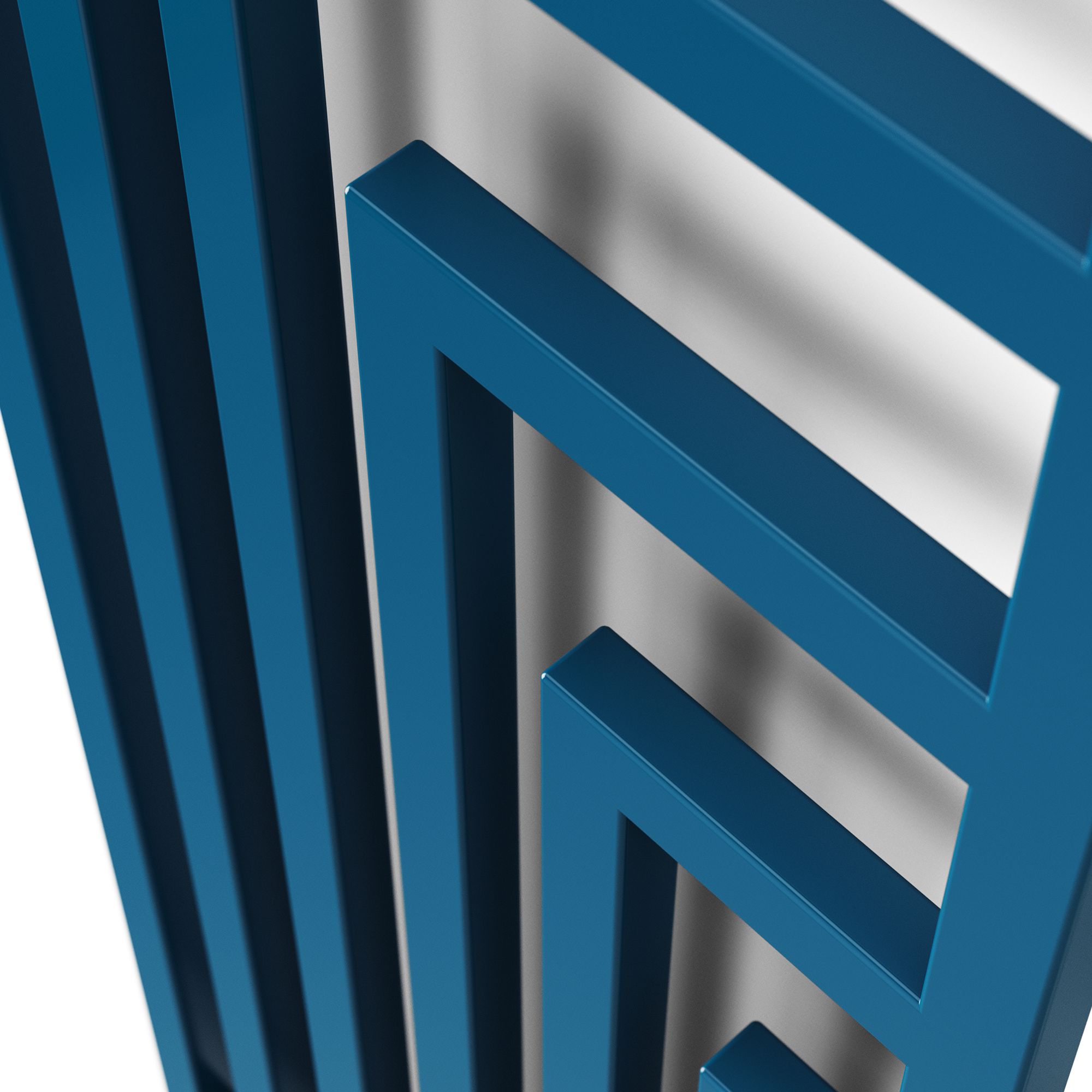 Terma Angus Satin blue Vertical Designer Radiator, (W)520mm x (H)1460mm