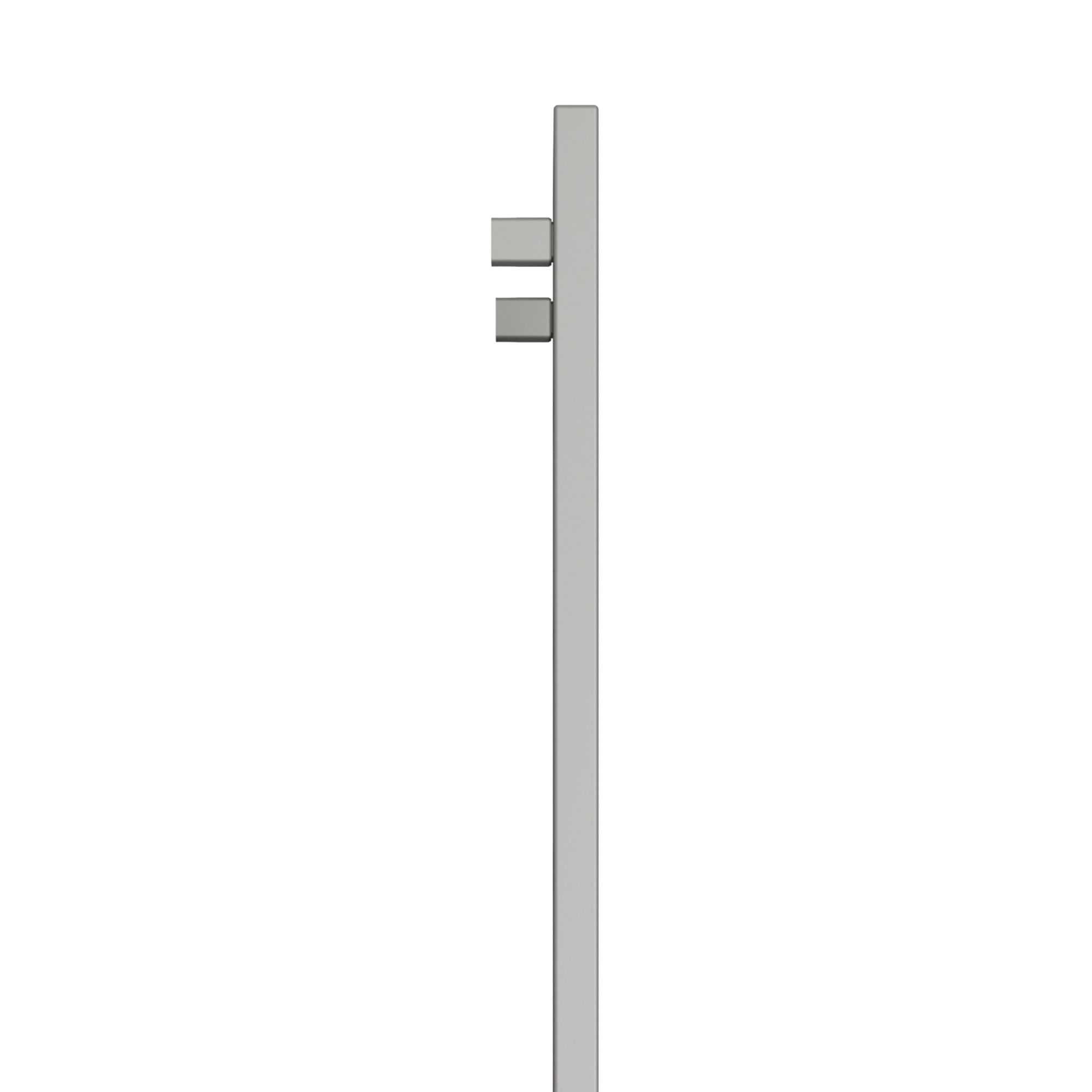 Terma Angus Satin silver effect Vertical Designer Radiator, (W)520mm x (H)1460mm