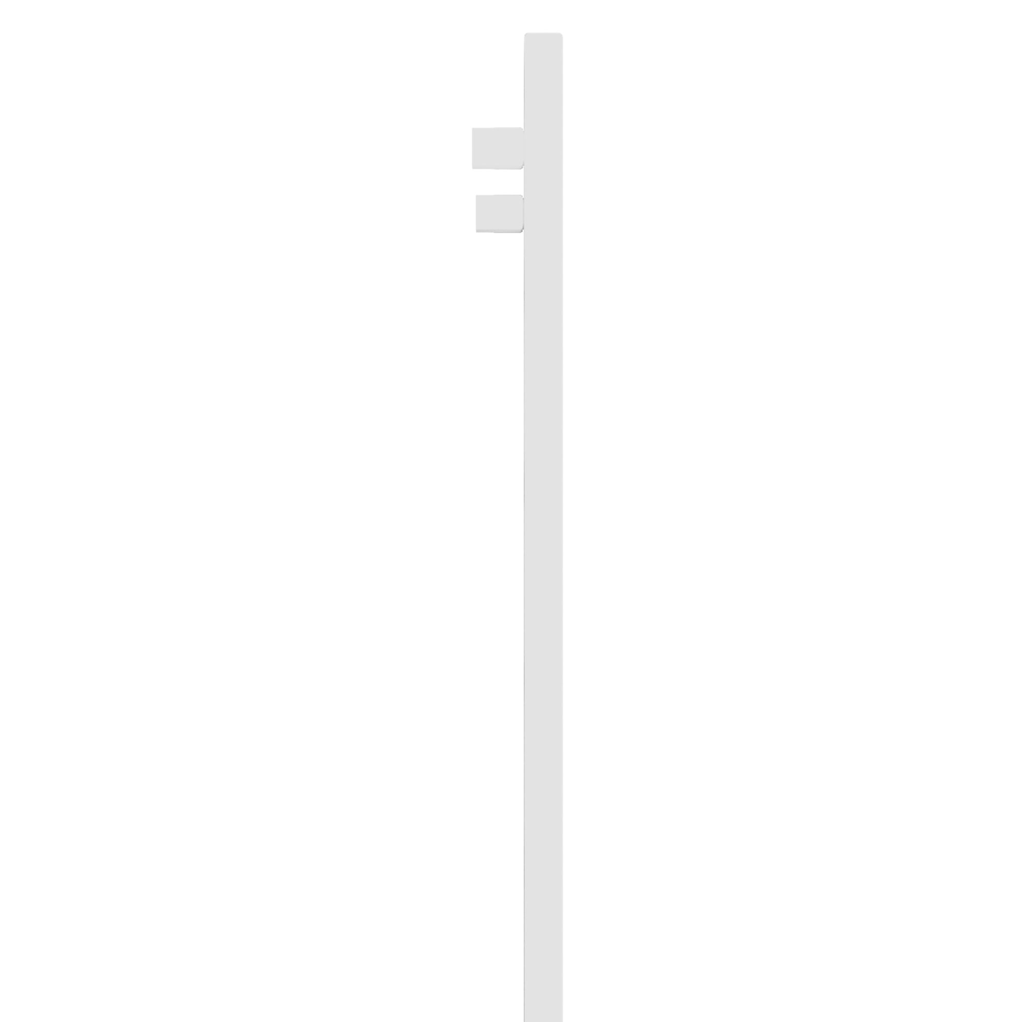 Terma Angus Satin white Vertical Designer Radiator, (W)520mm x (H)1460mm