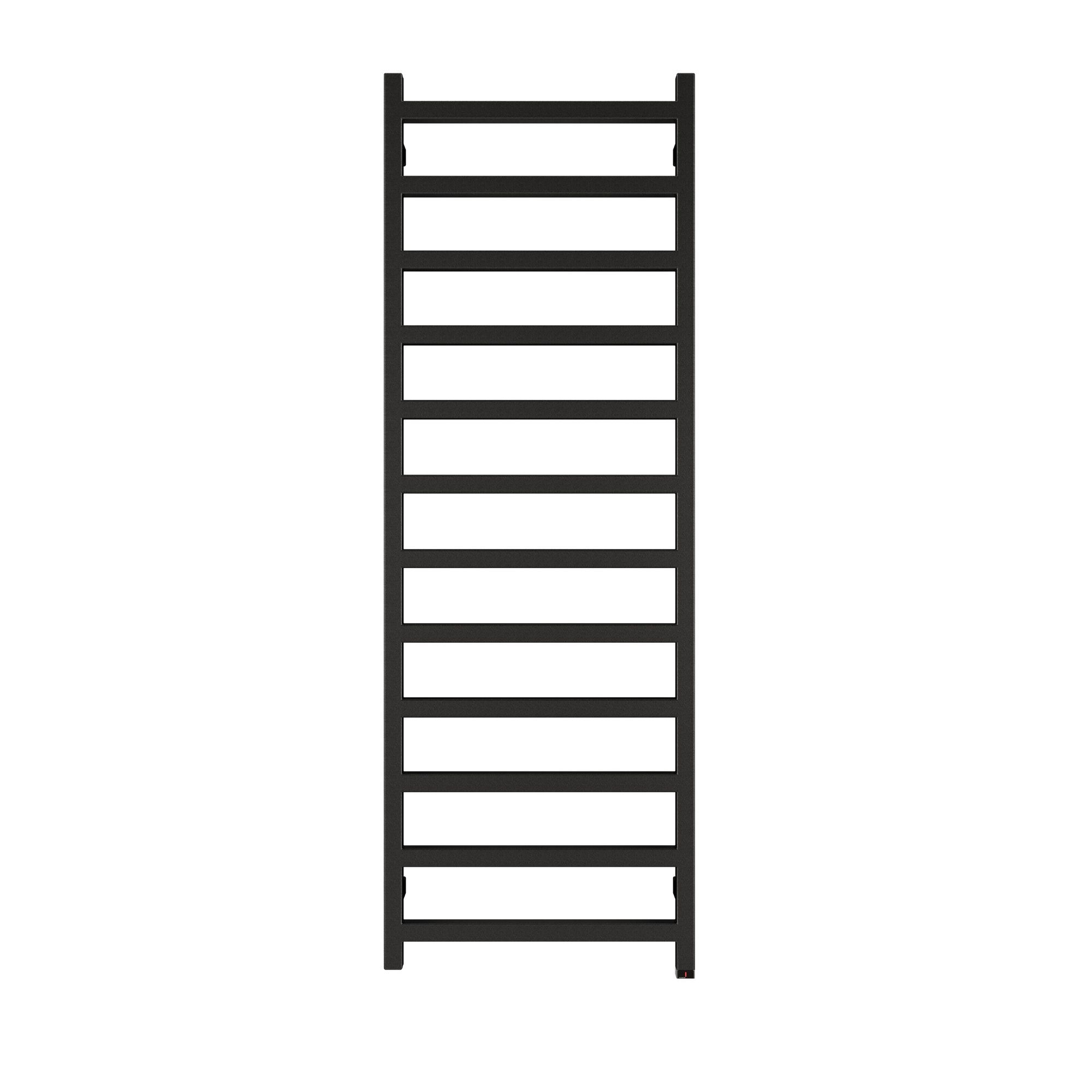 Terma Black Flat Towel warmer (W)500mm x (H)1440mm