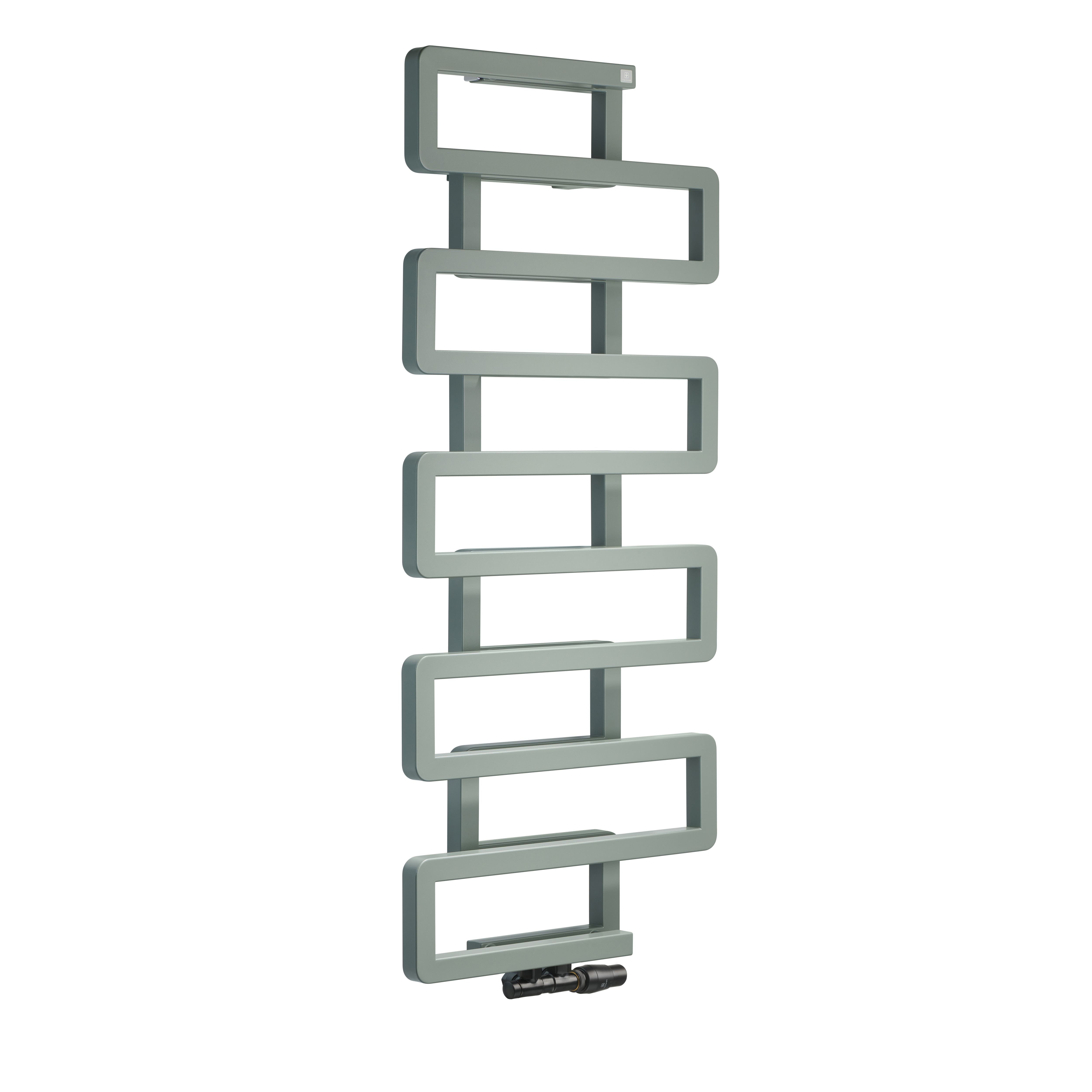 Terma Bookie Anodic Malachite 2110BTU Vertical Towel radiator (W)500mm x (H)1155mm