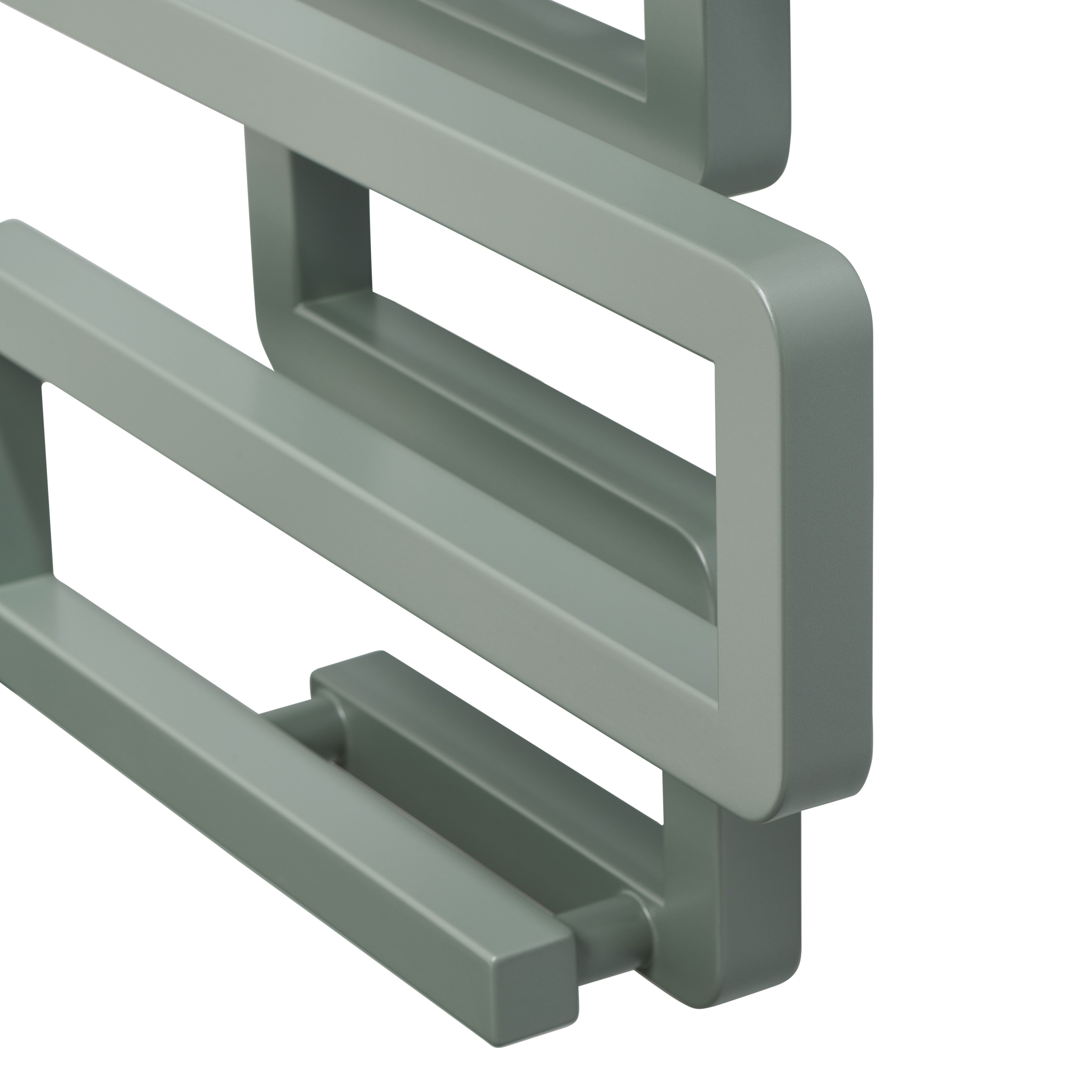 Terma Bookie Anodic Malachite 2110BTU Vertical Towel radiator (W)500mm x (H)1155mm