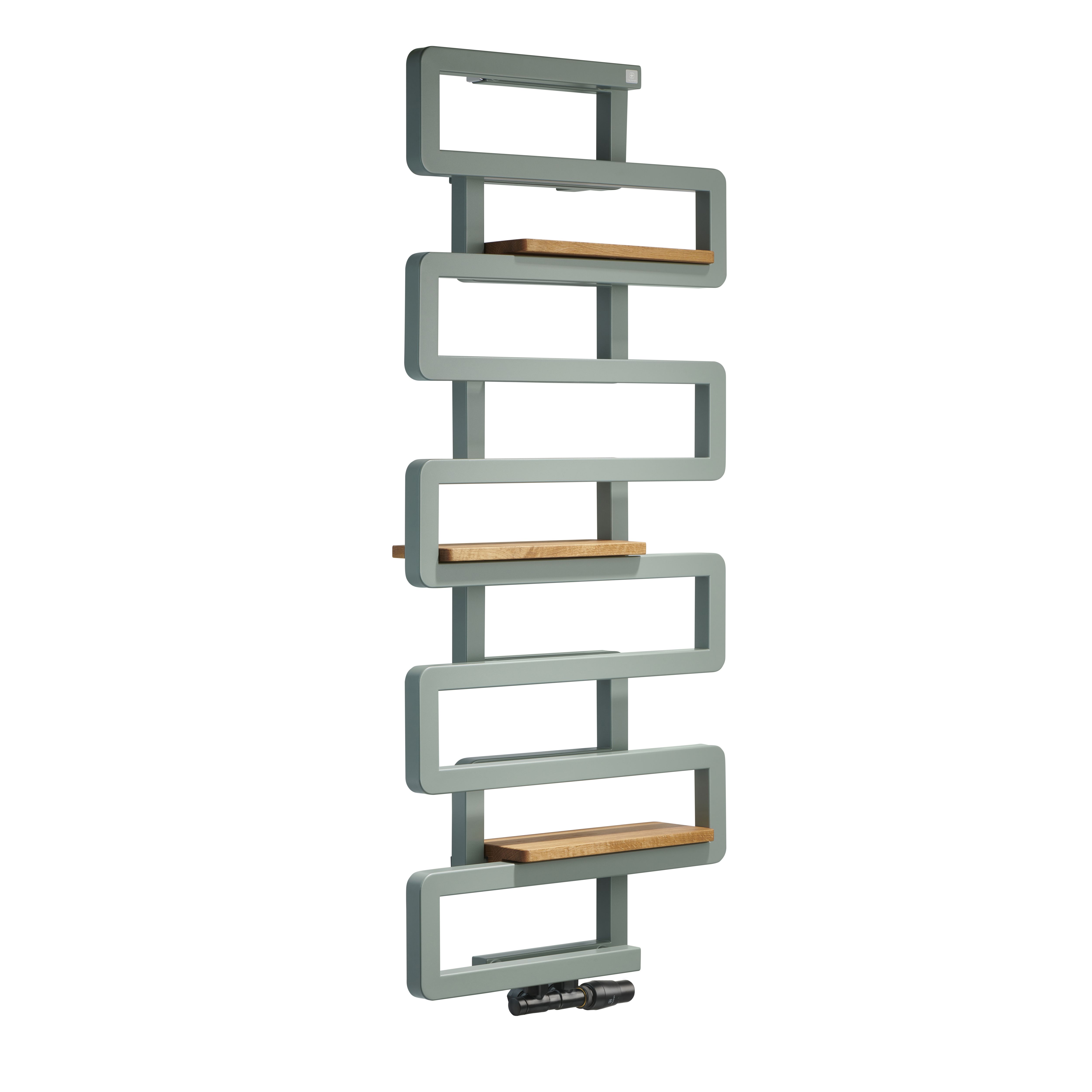 Terma Bookie Anodic Malachite 2110BTU Vertical Towel radiator (W)500mm x (H)1155mm