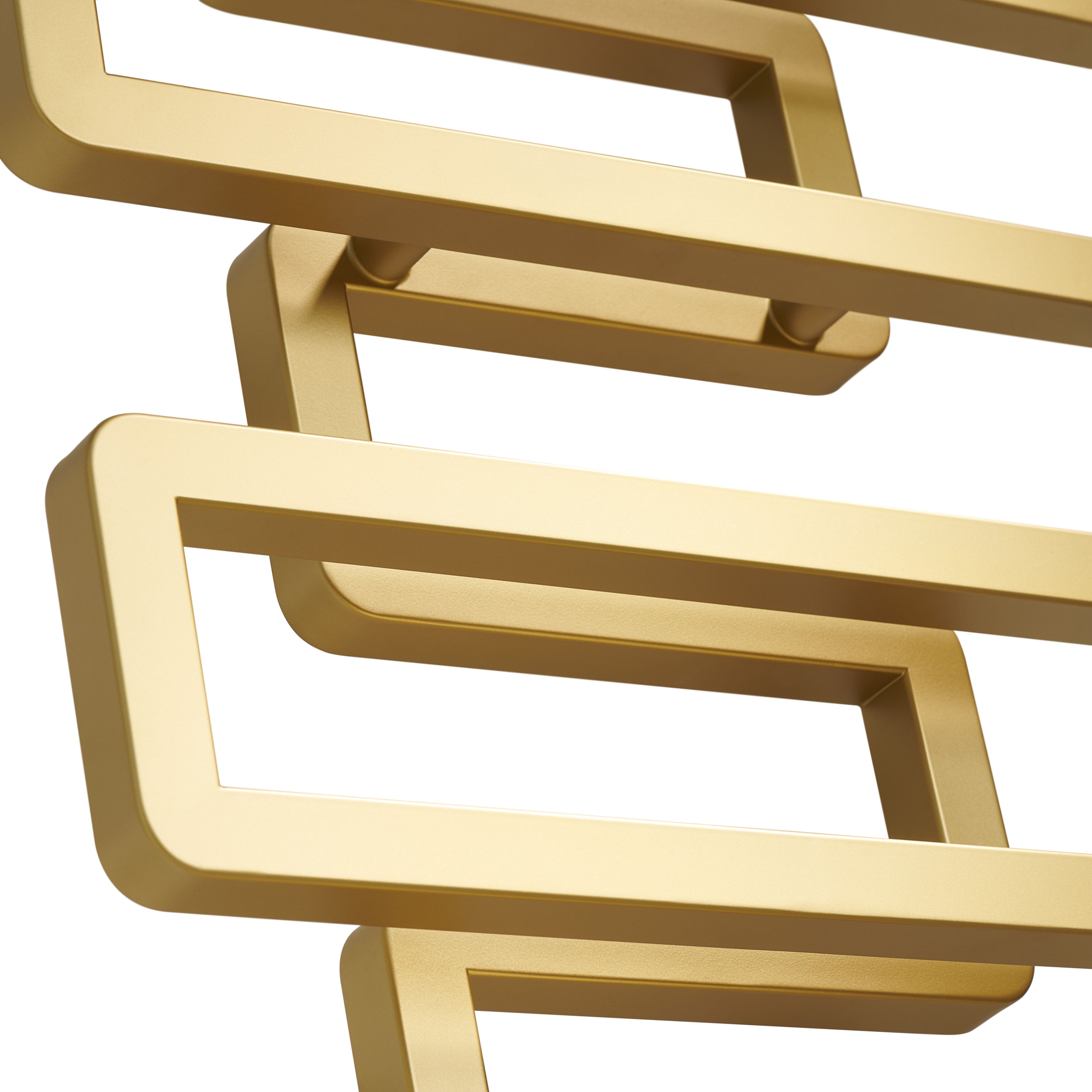 Terma Bookie Brass 1278BTU Vertical Towel radiator (W)500mm x (H)655mm