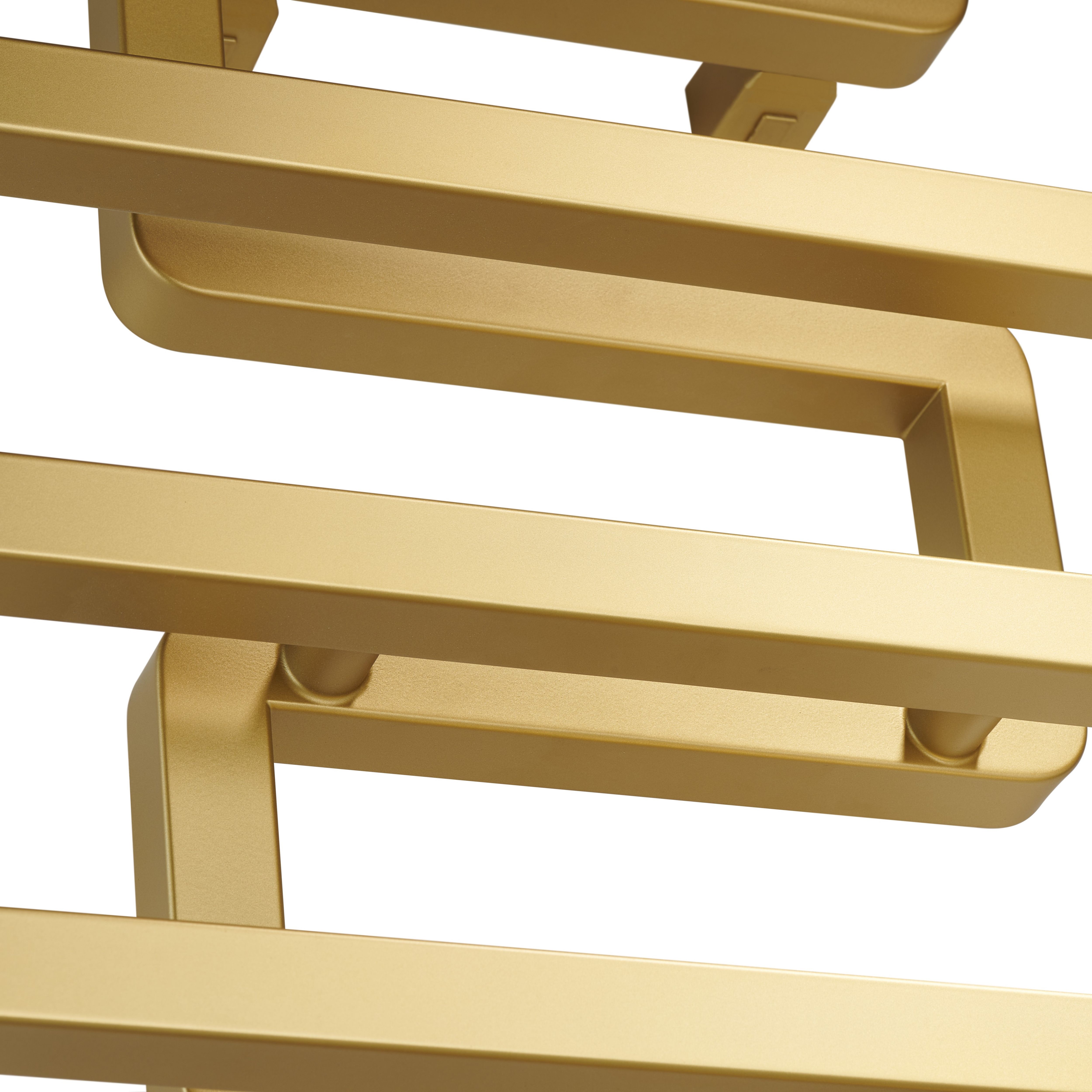 Terma Bookie Brass 1278BTU Vertical Towel radiator (W)500mm x (H)655mm