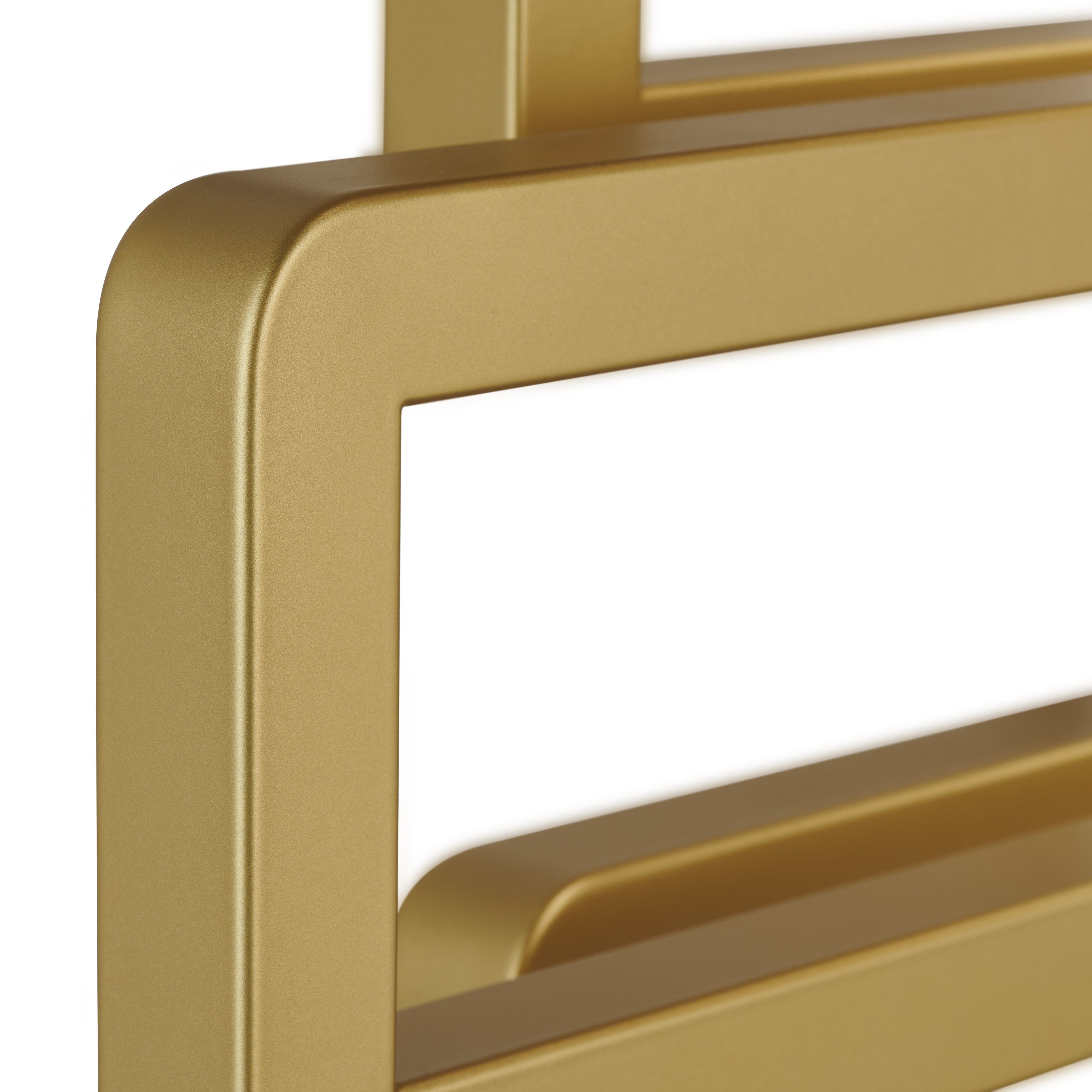 Terma Bookie Brass 2110BTU Vertical Towel radiator (W)500mm x (H)1155mm