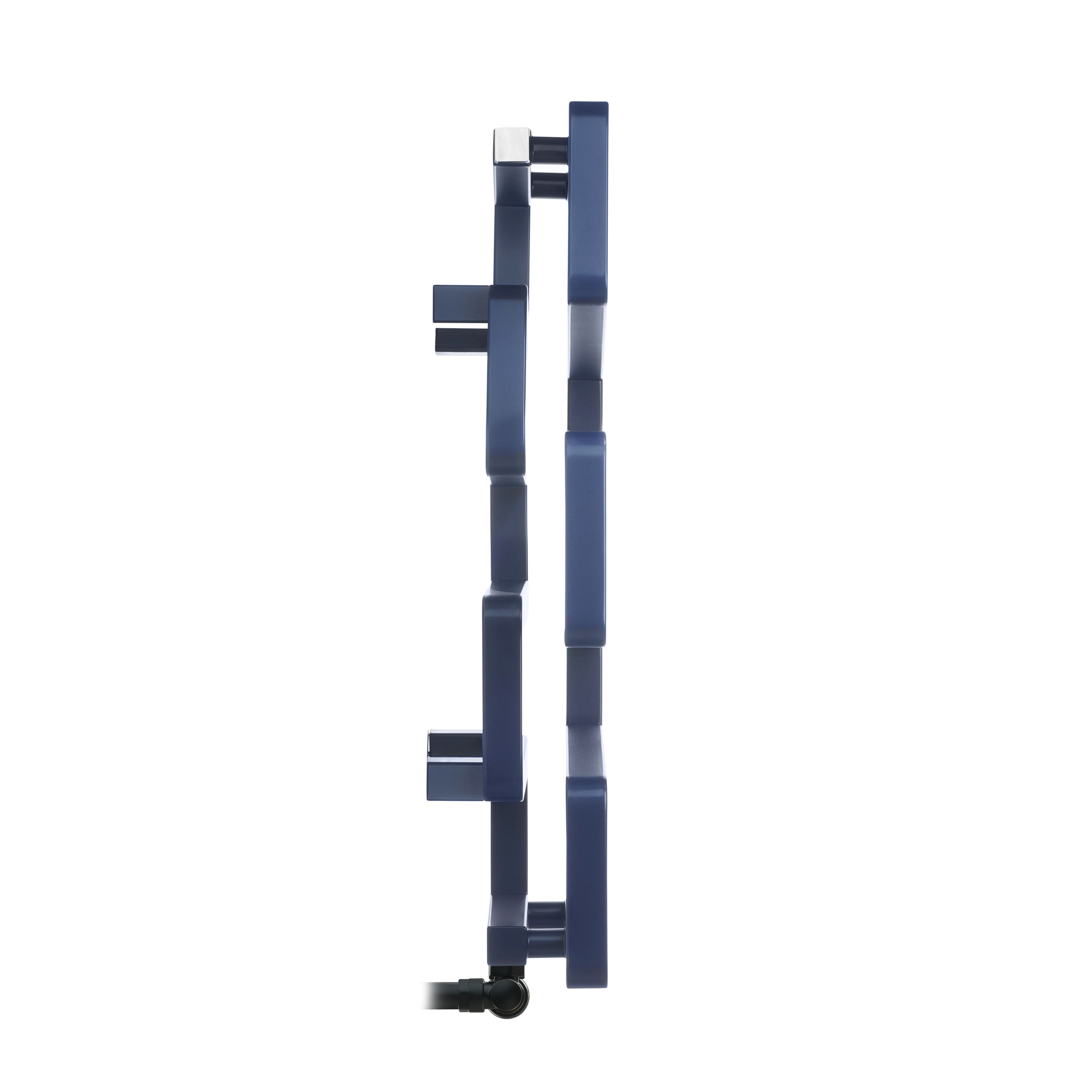 Terma Bookie Denim Blue 1278BTU Vertical Towel radiator (W)500mm x (H)655mm