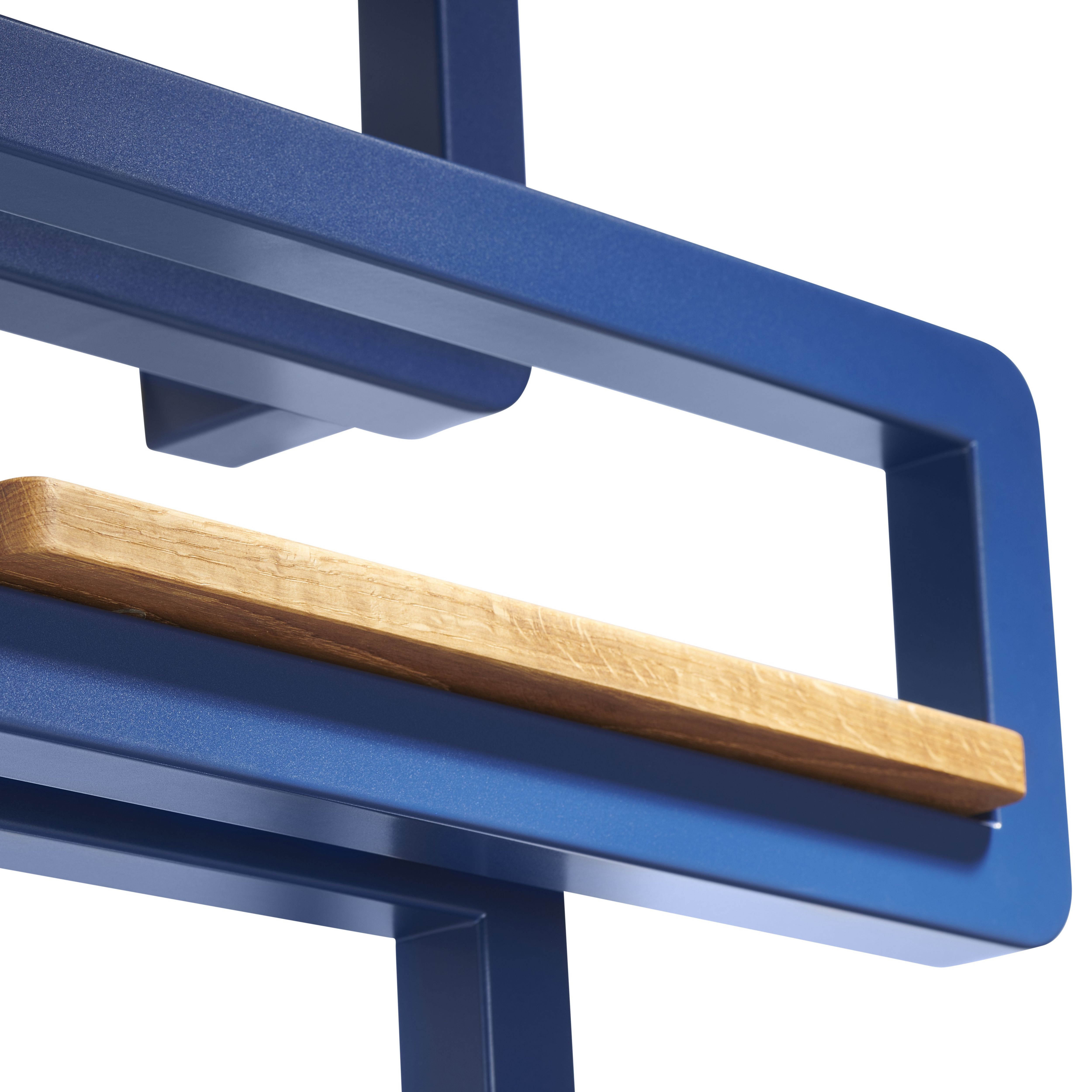 Terma Bookie Denim Blue 1278BTU Vertical Towel radiator (W)500mm x (H)655mm