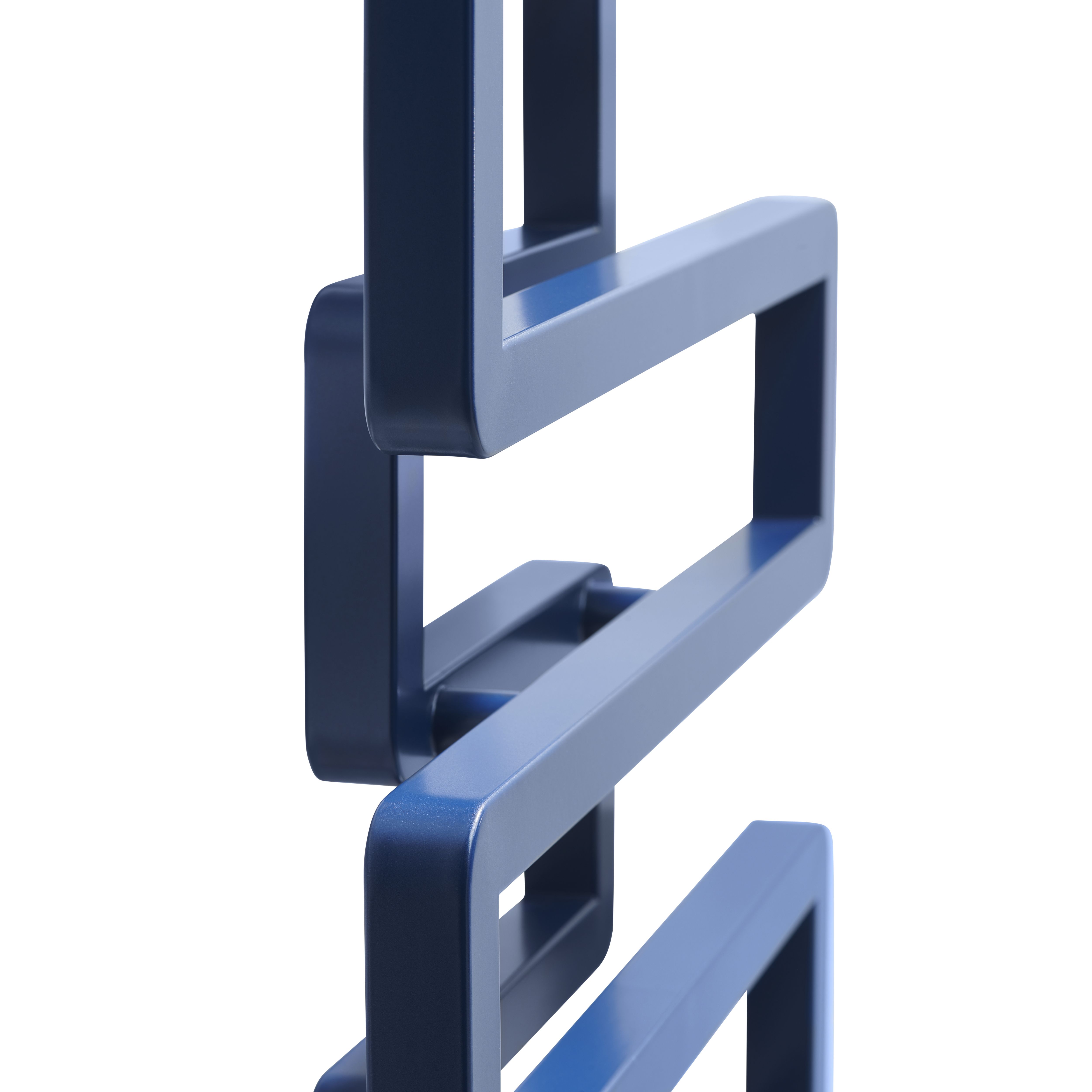 Terma Bookie Denim Blue 2110BTU Vertical Towel radiator (W)500mm x (H)1155mm