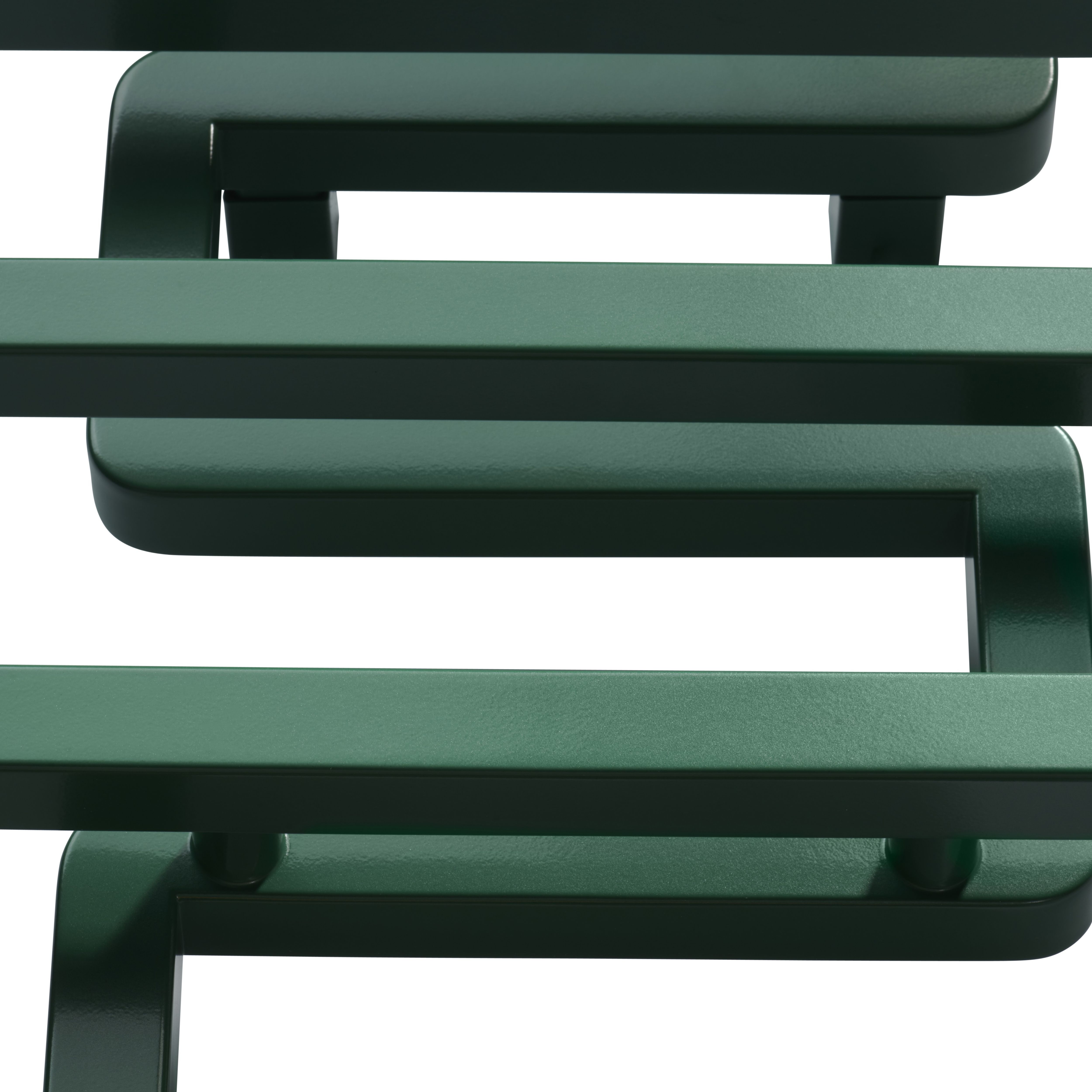 Terma Bookie Green 1278BTU Vertical Towel radiator (W)500mm x (H)655mm