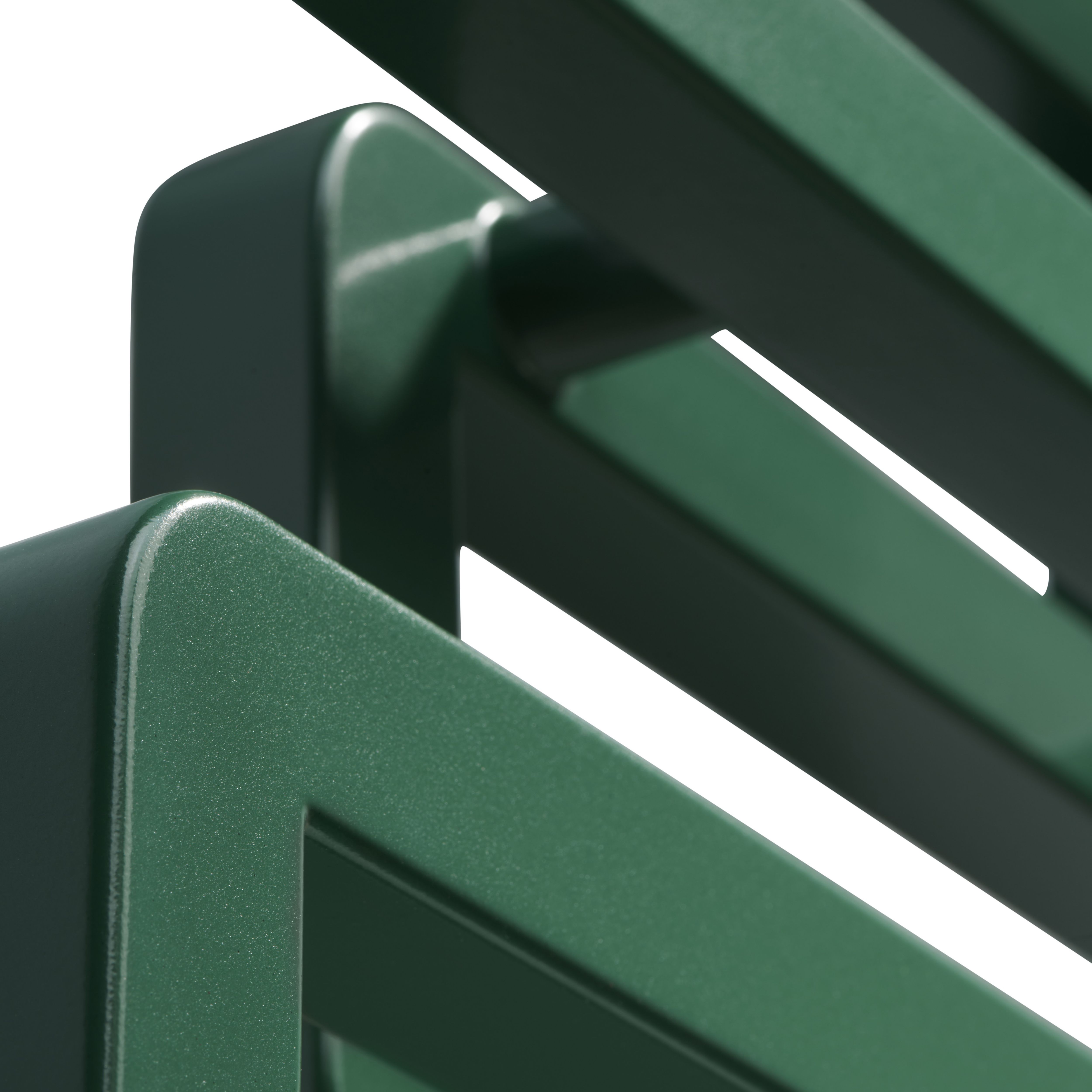 Terma Bookie Green 1278BTU Vertical Towel radiator (W)500mm x (H)655mm