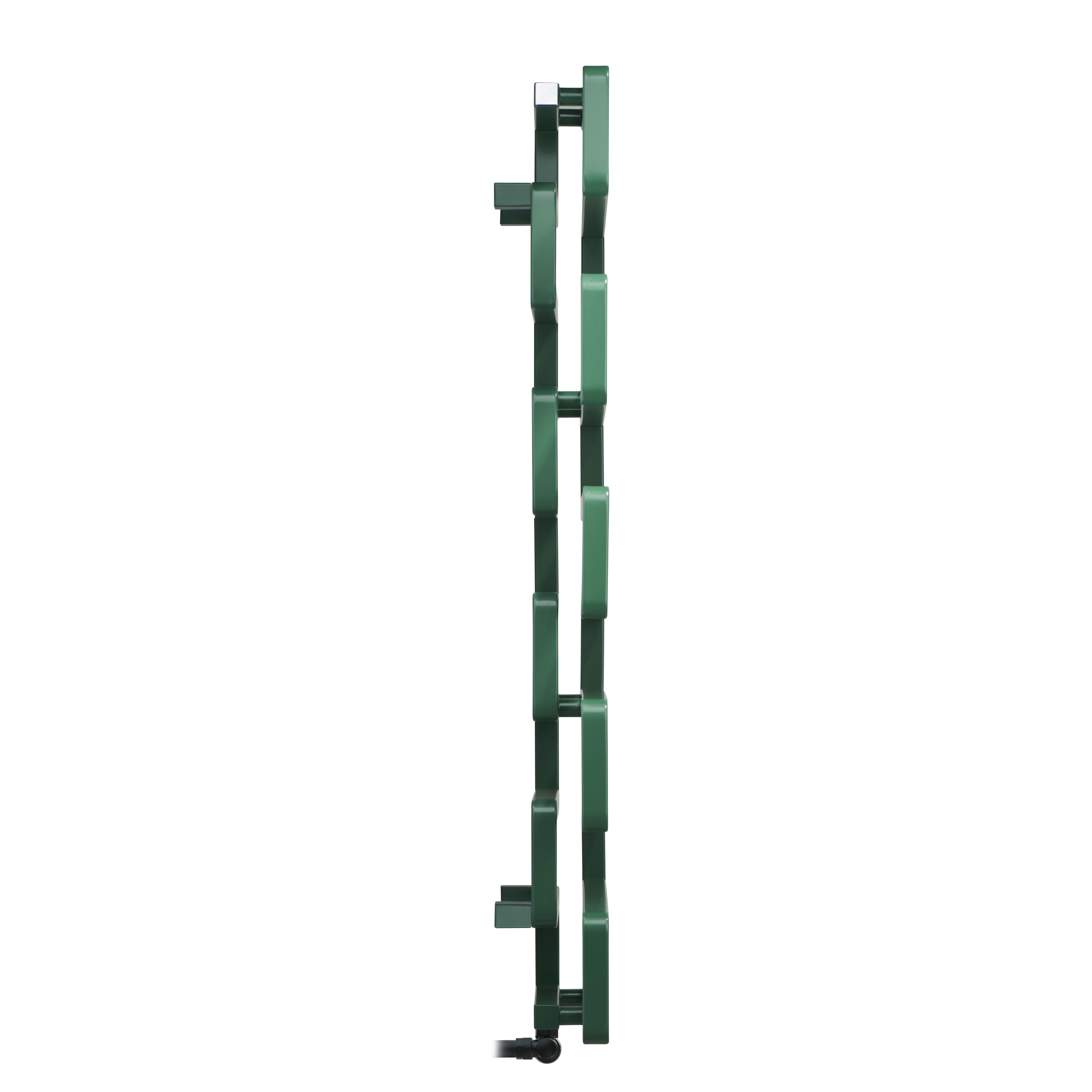 Terma Bookie Green 2110BTU Vertical Towel radiator (W)500mm x (H)1155mm