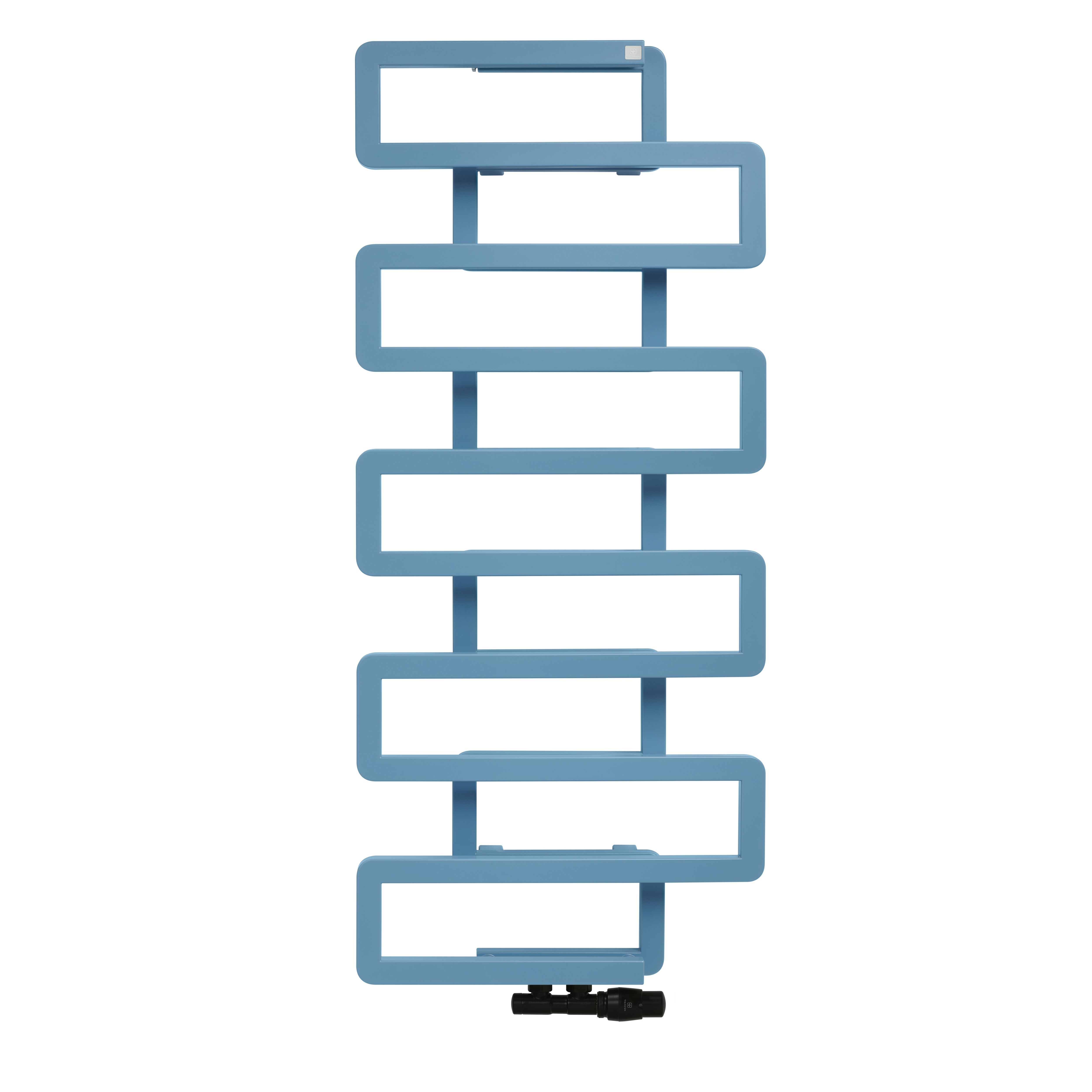 Terma Bookie Pastel Blue 2110BTU Vertical Towel radiator (W)500mm x (H)1155mm