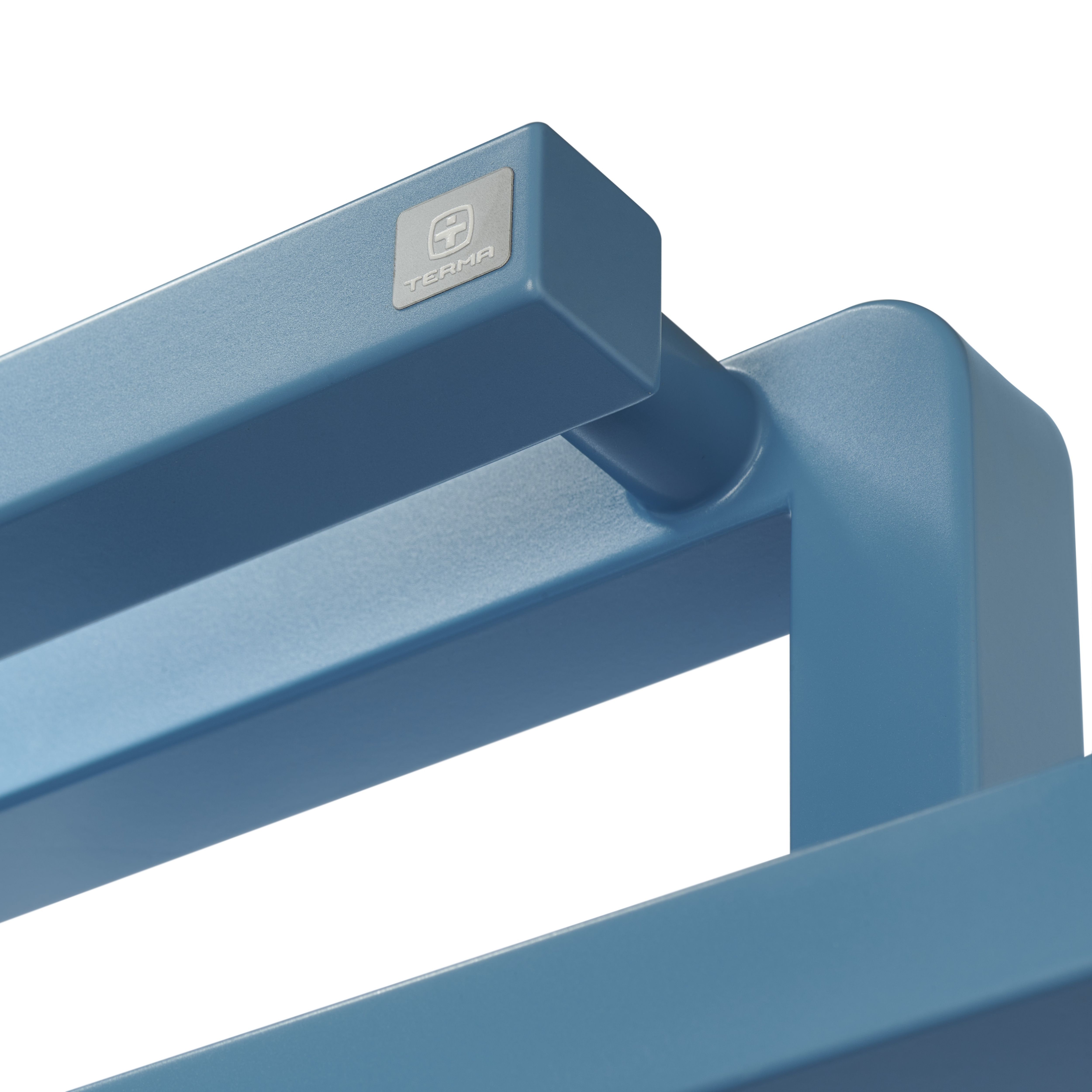 Terma Bookie Pastel Blue 2110BTU Vertical Towel radiator (W)500mm x (H)1155mm