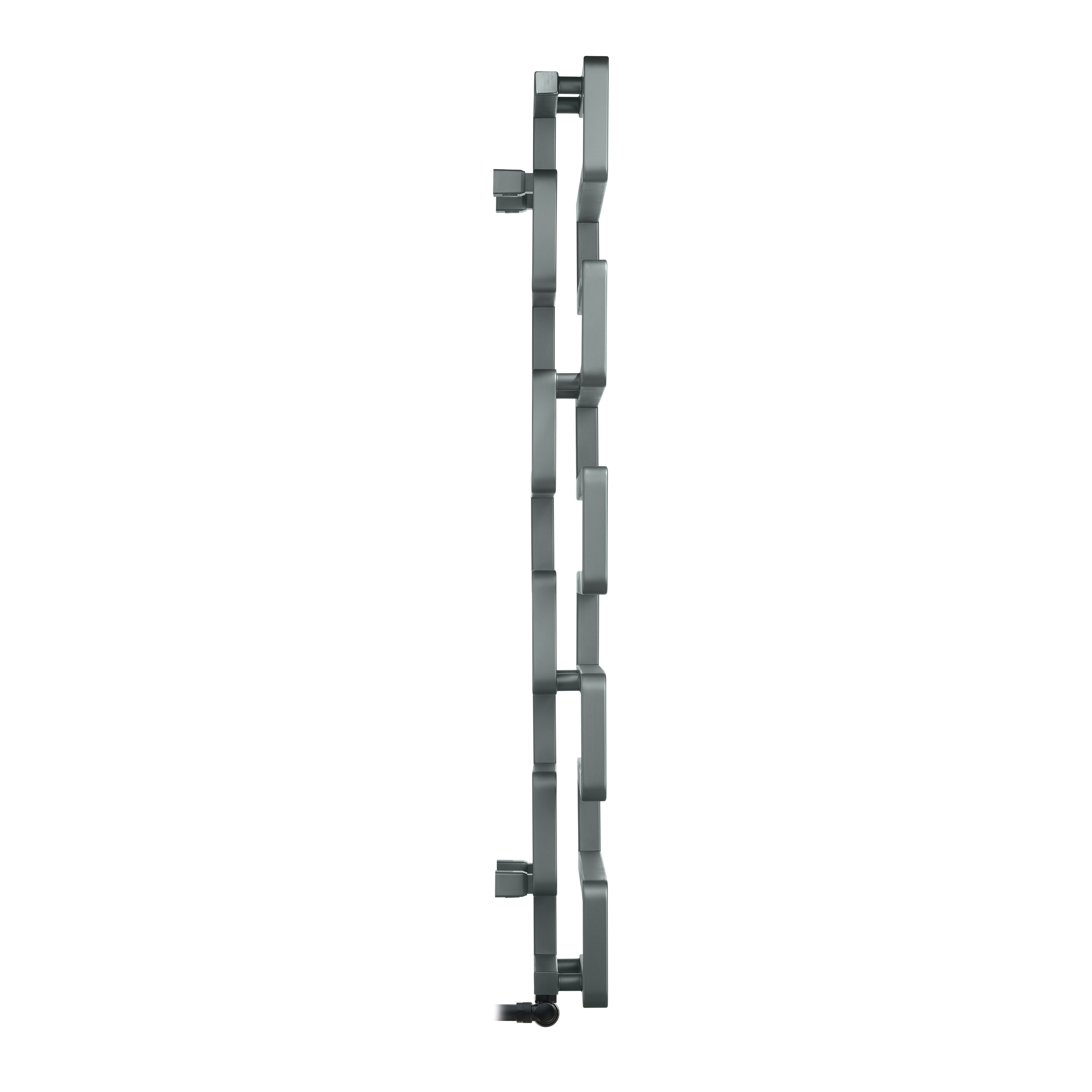 Terma Bookie Storm Sky Grey 2110BTU Vertical Towel radiator (W)500mm x (H)1155mm
