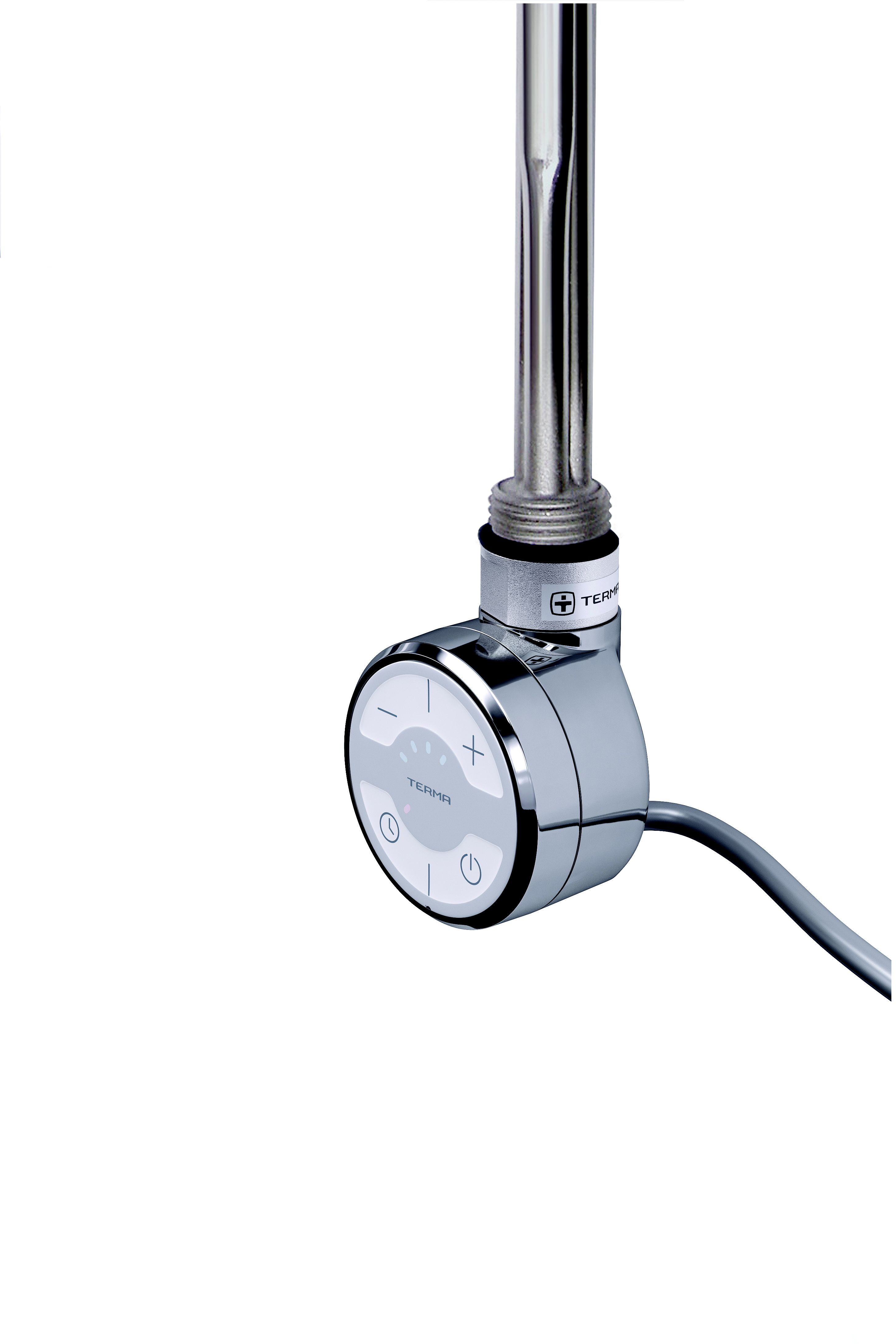 Terma Chrome effect 300W Thermostatic Heating element, ½" BSP