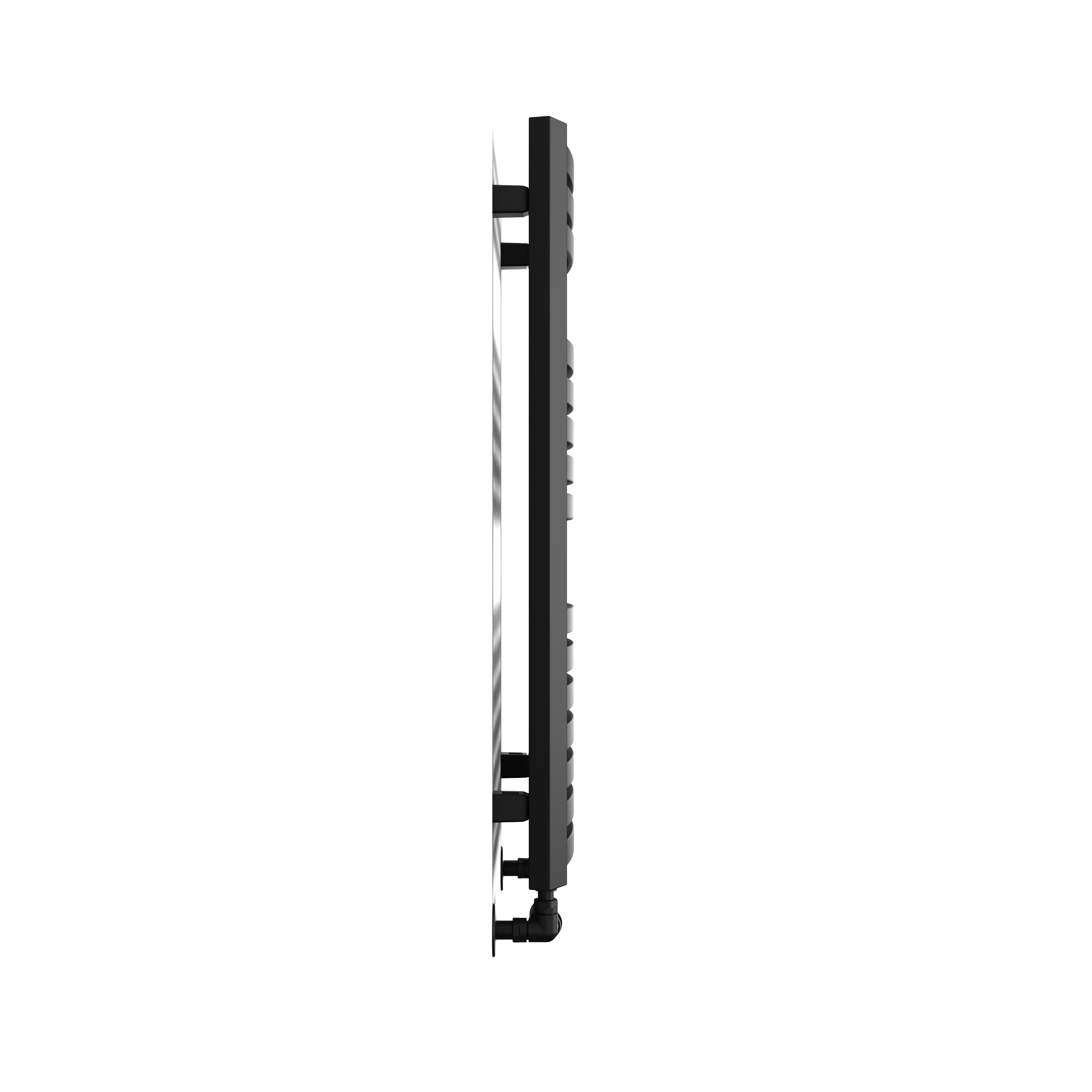 Terma Dexter Black 1102BTU Vertical Towel radiator (W)400mm x (H)860mm