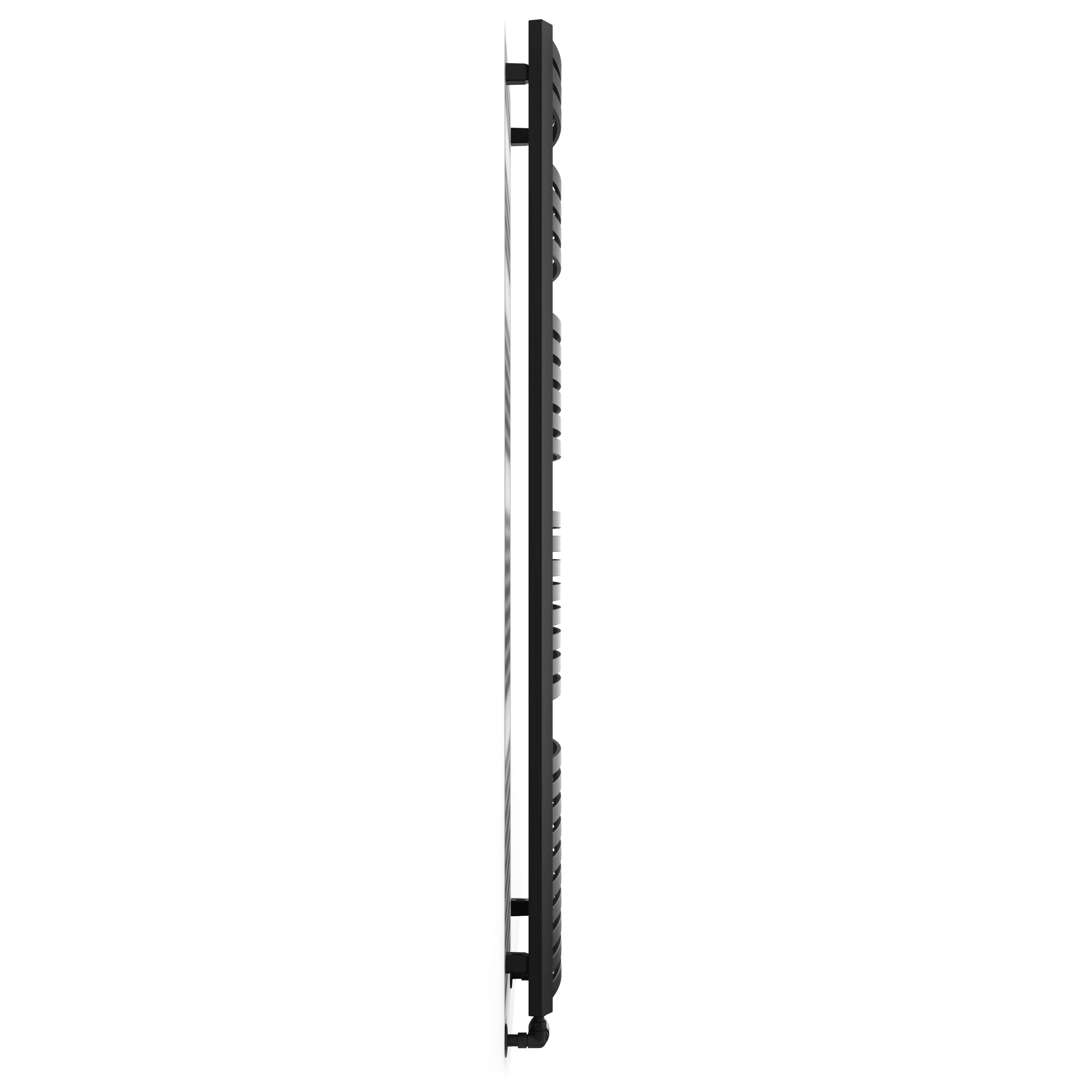 Terma Dexter Black 2598BTU Vertical Towel radiator (W)500mm x (H)1760mm