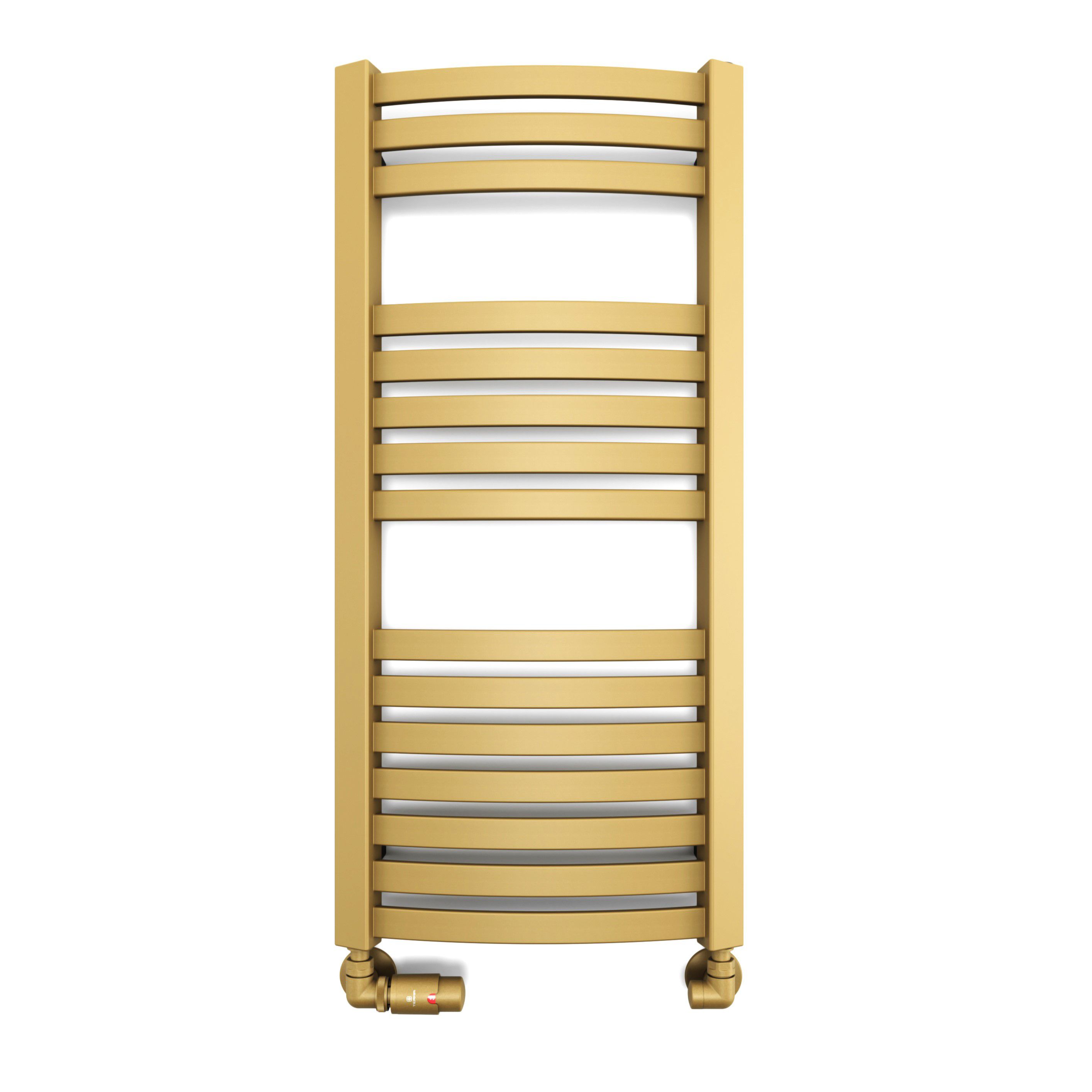 Terma Dexter Brass 1102BTU Vertical Towel radiator (W)400mm x (H)860mm