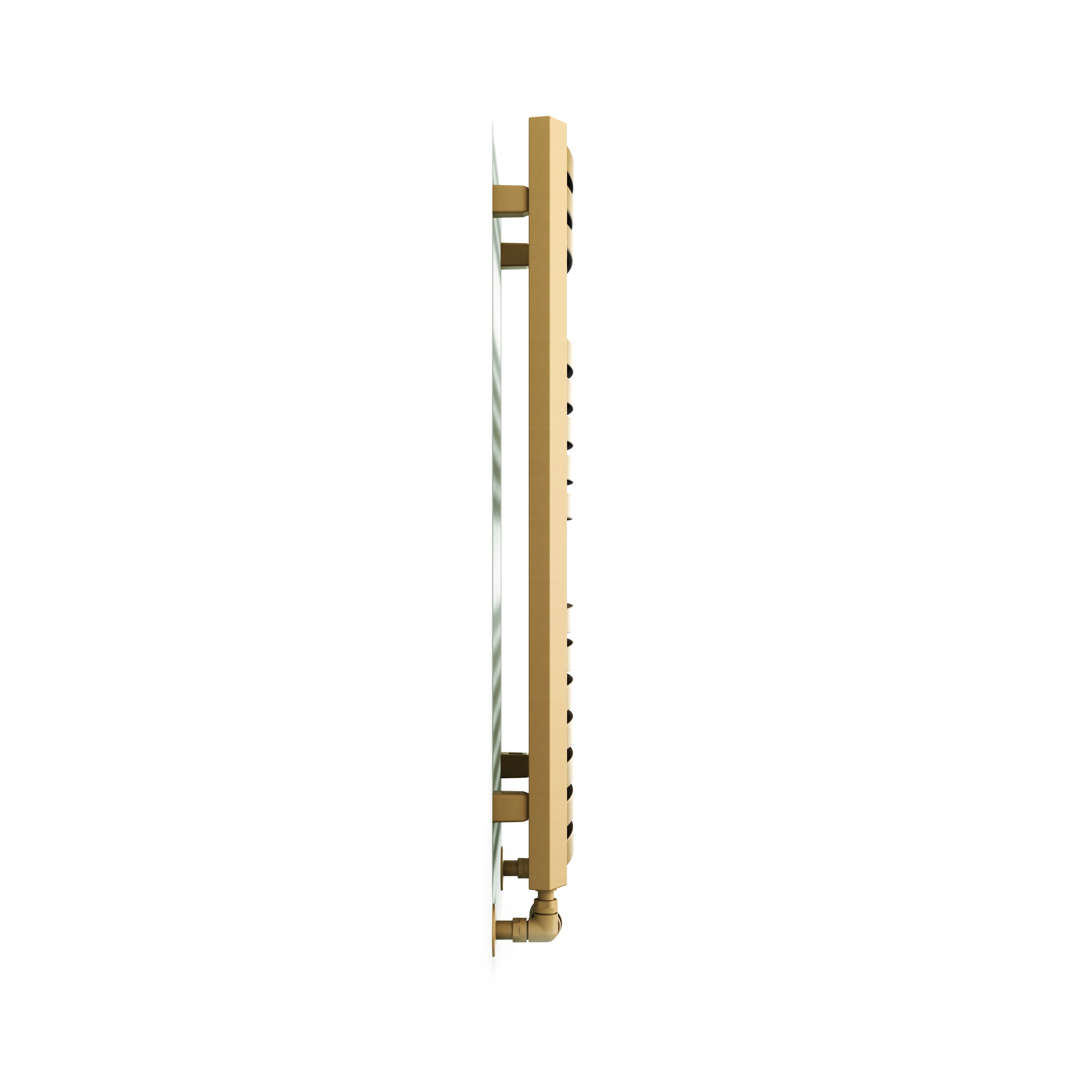 Terma Dexter Brass 1102BTU Vertical Towel radiator (W)400mm x (H)860mm