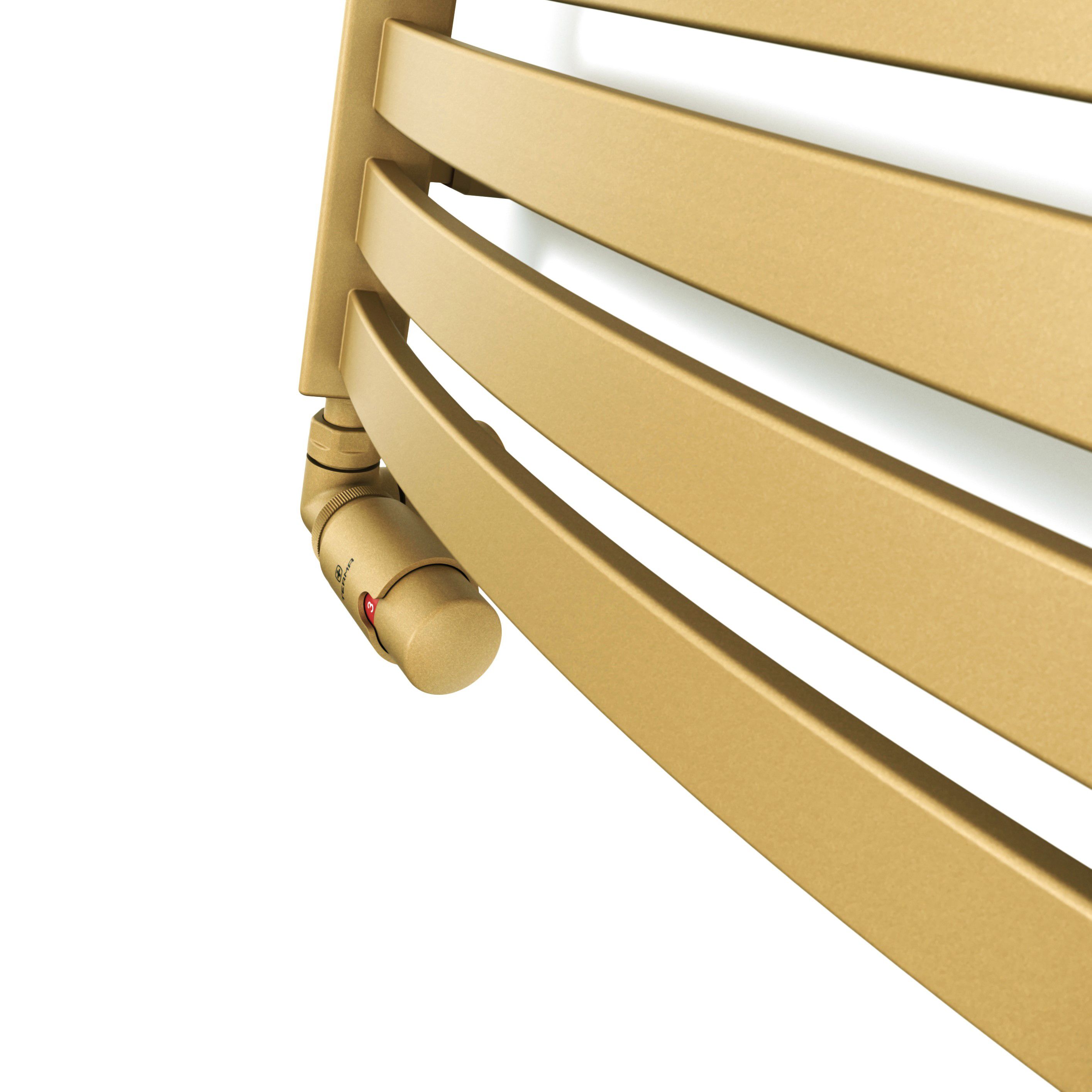 Terma Dexter Brass 1102BTU Vertical Towel radiator (W)400mm x (H)860mm
