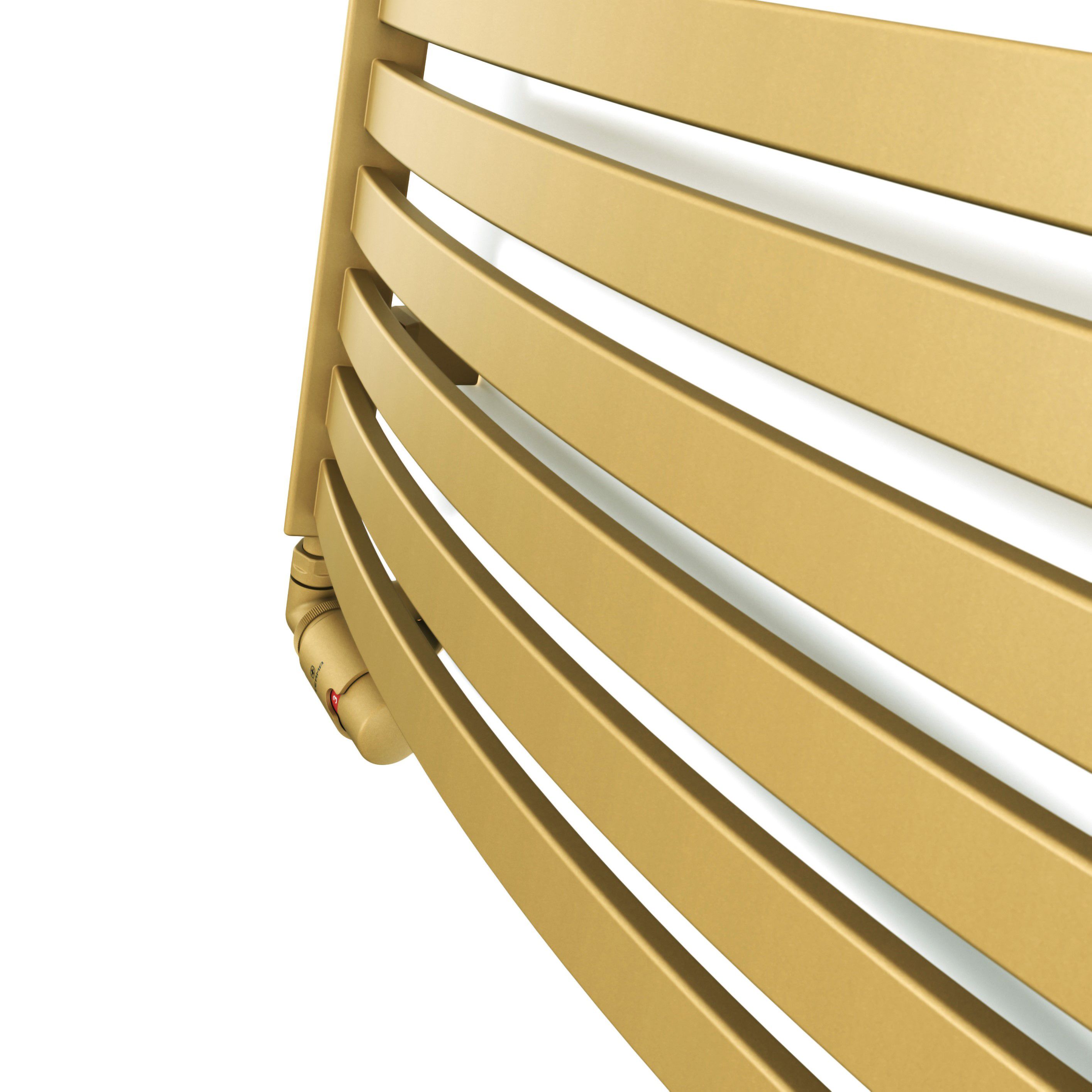 Terma Dexter Brass 1844BTU Vertical Towel radiator (W)500mm x (H)1220mm