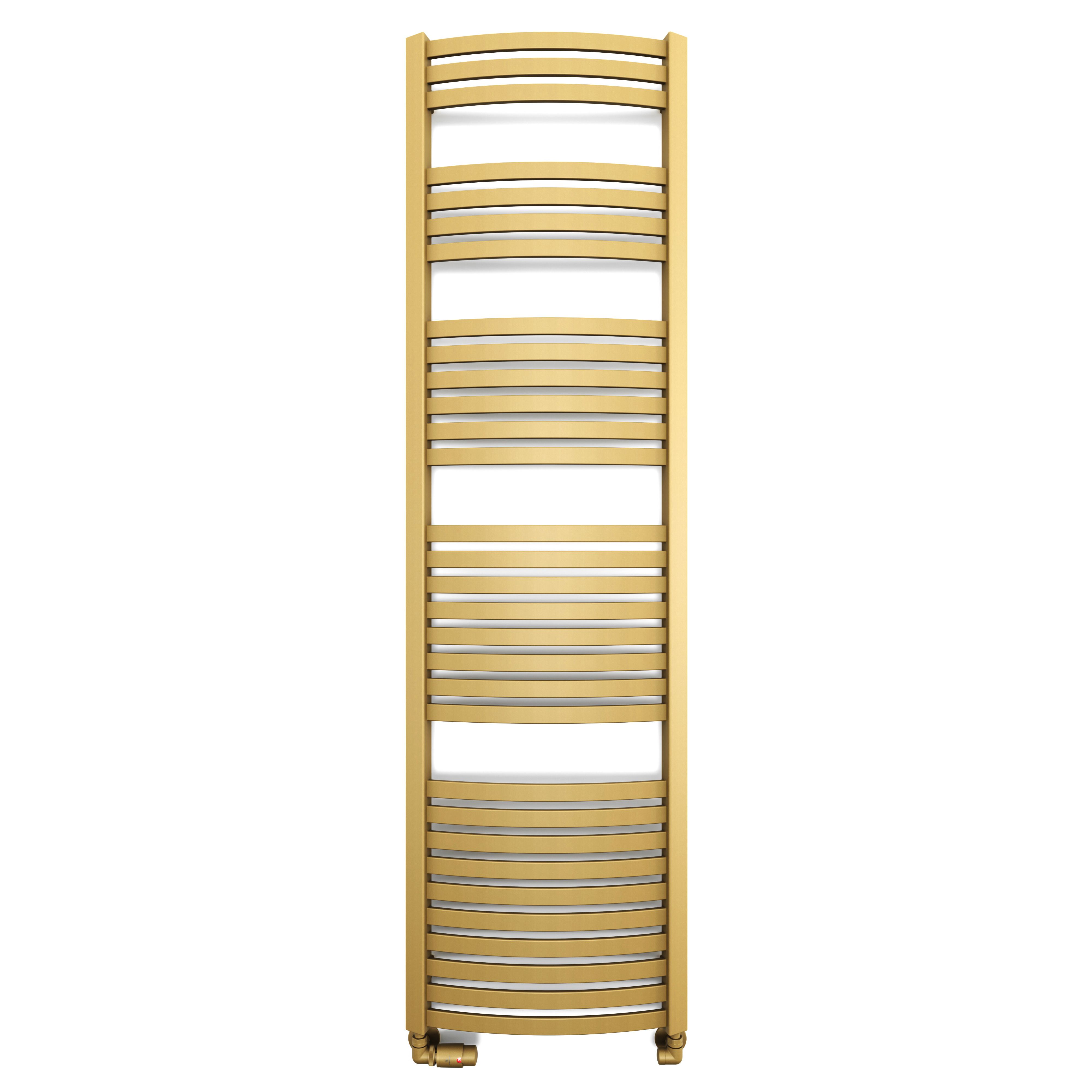 Terma Dexter Brass 2598BTU Vertical Towel radiator (W)500mm x (H)1760mm