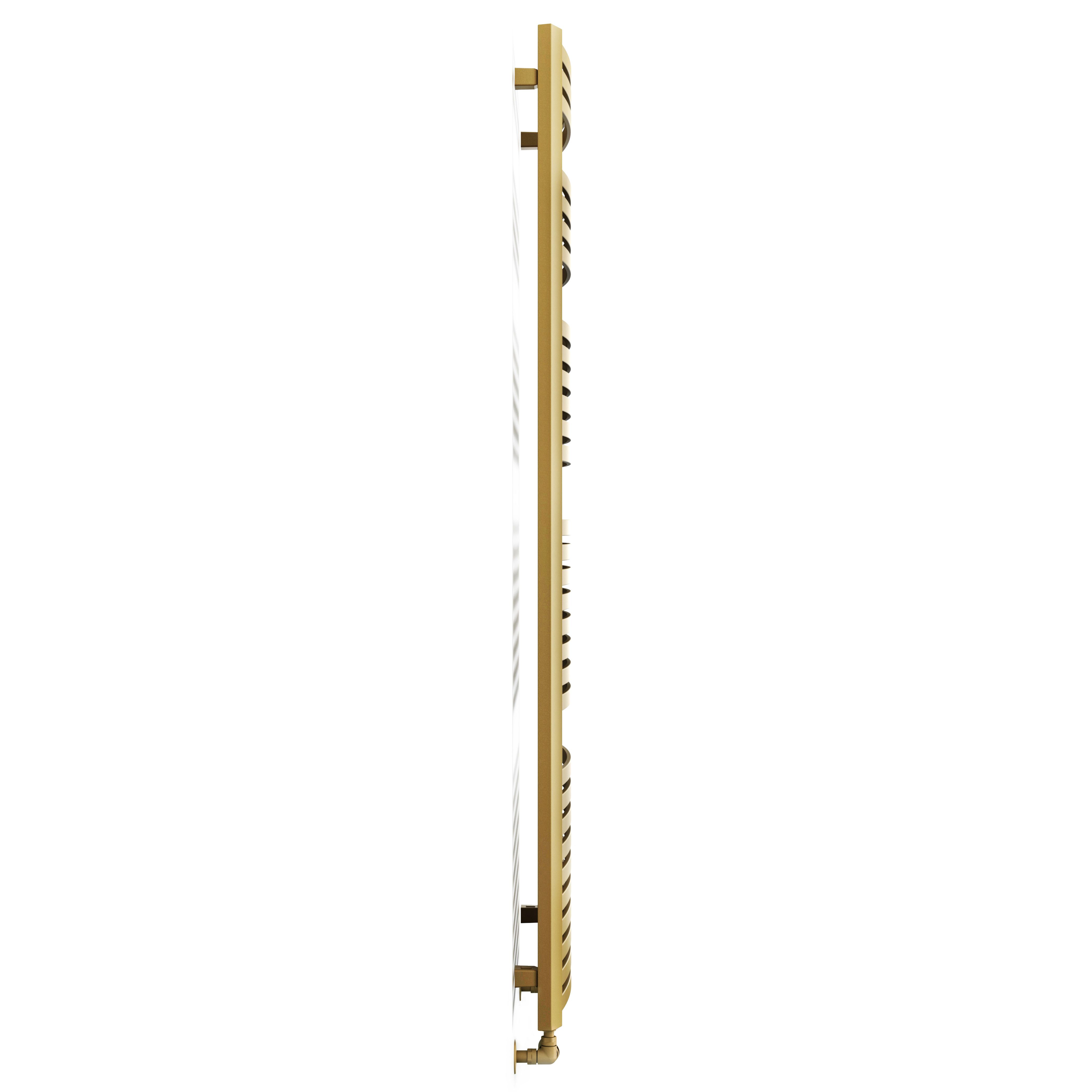 Terma Dexter Brass 2598BTU Vertical Towel radiator (W)500mm x (H)1760mm