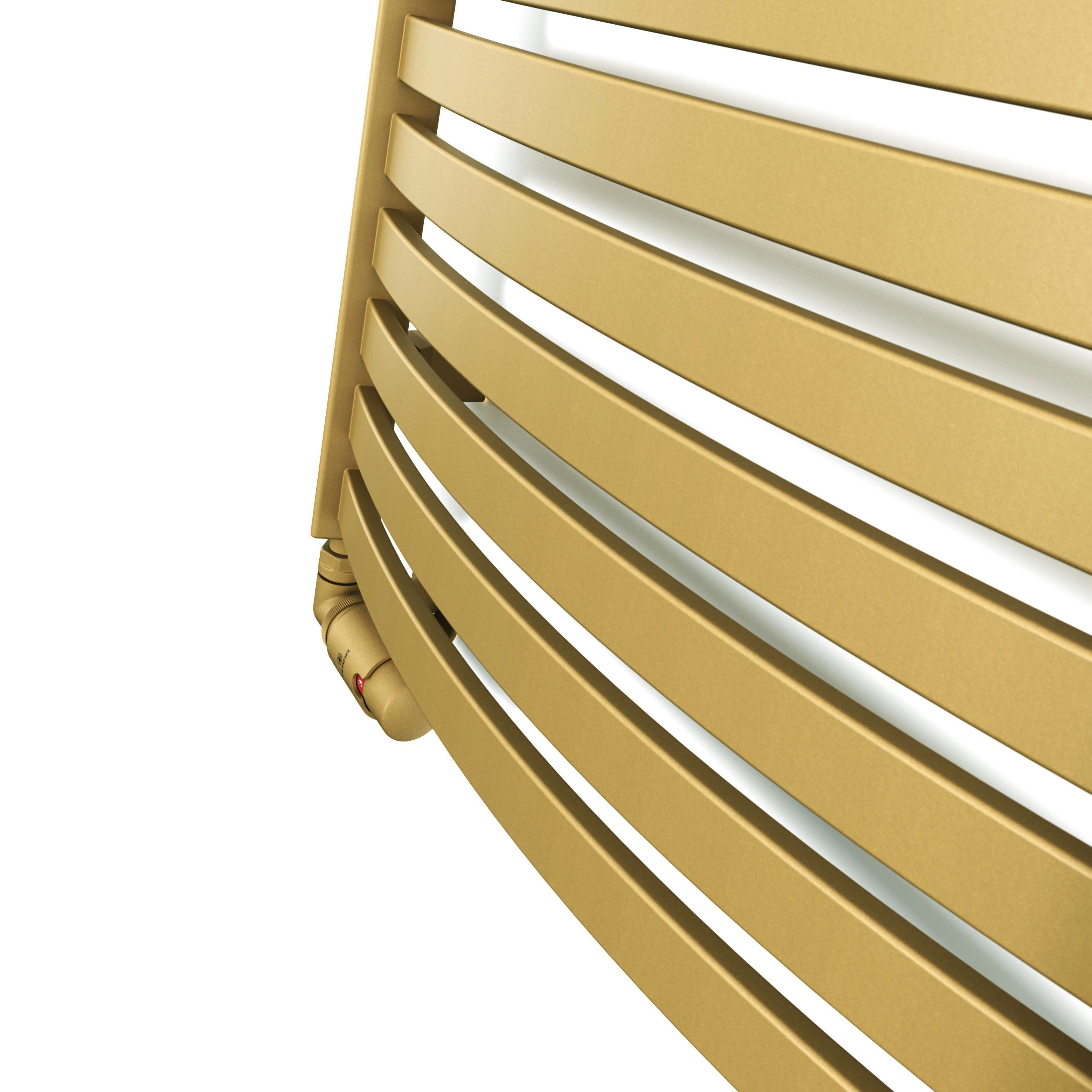 Terma Dexter Brass 2598BTU Vertical Towel radiator (W)500mm x (H)1760mm
