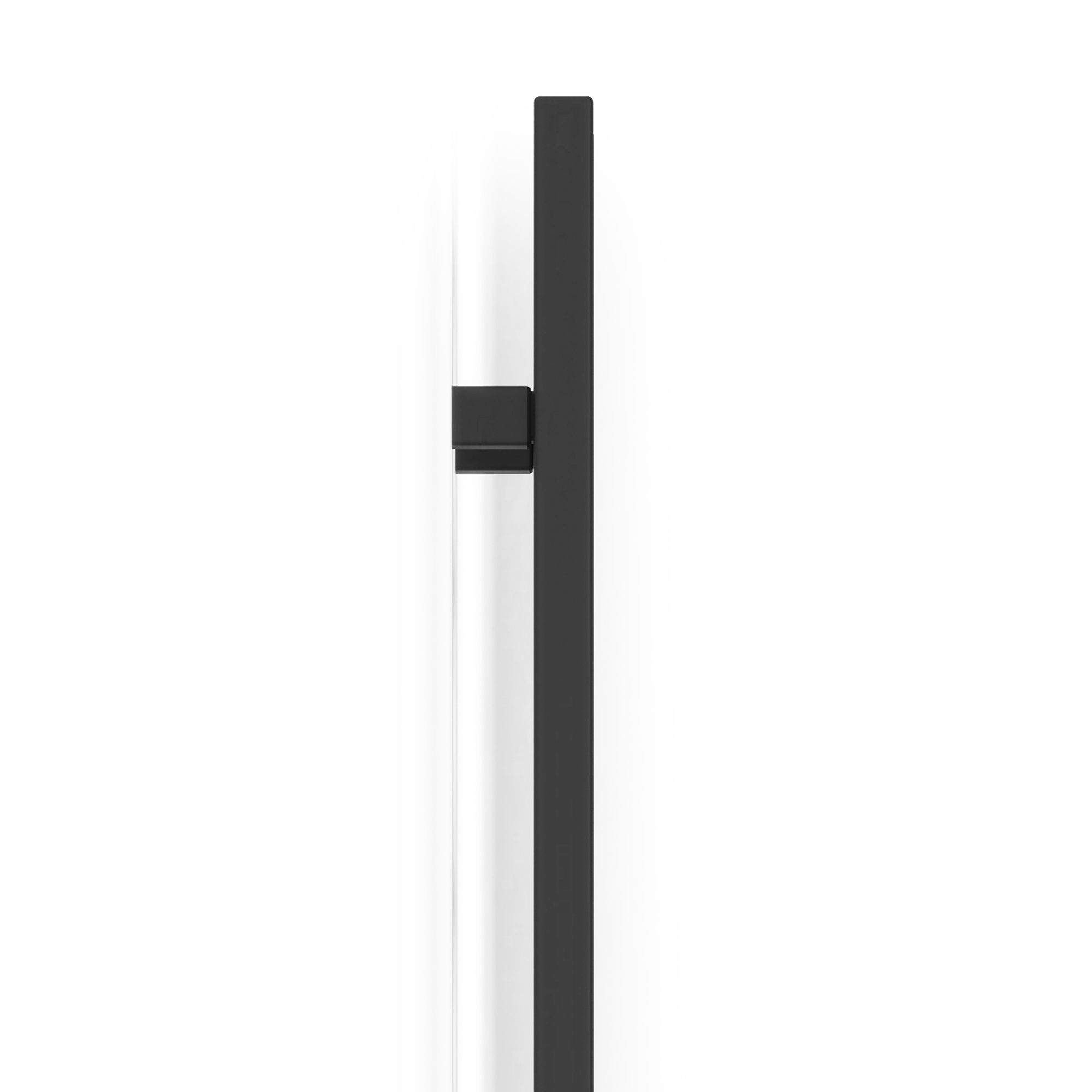 Terma Easy Black Flat Towel warmer (W)200mm x (H)1280mm