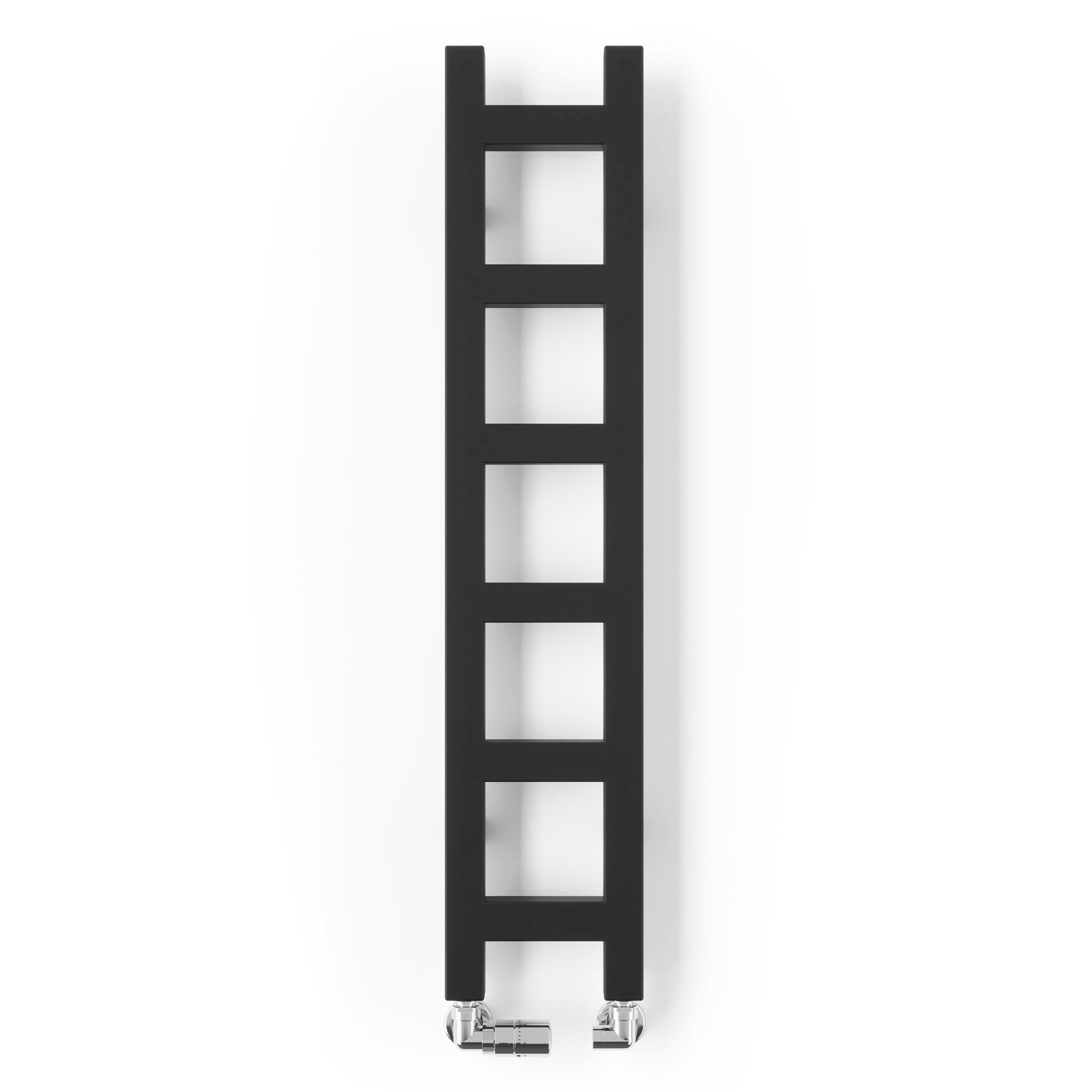 Terma Easy Black Flat Towel warmer (W)200mm x (H)960mm