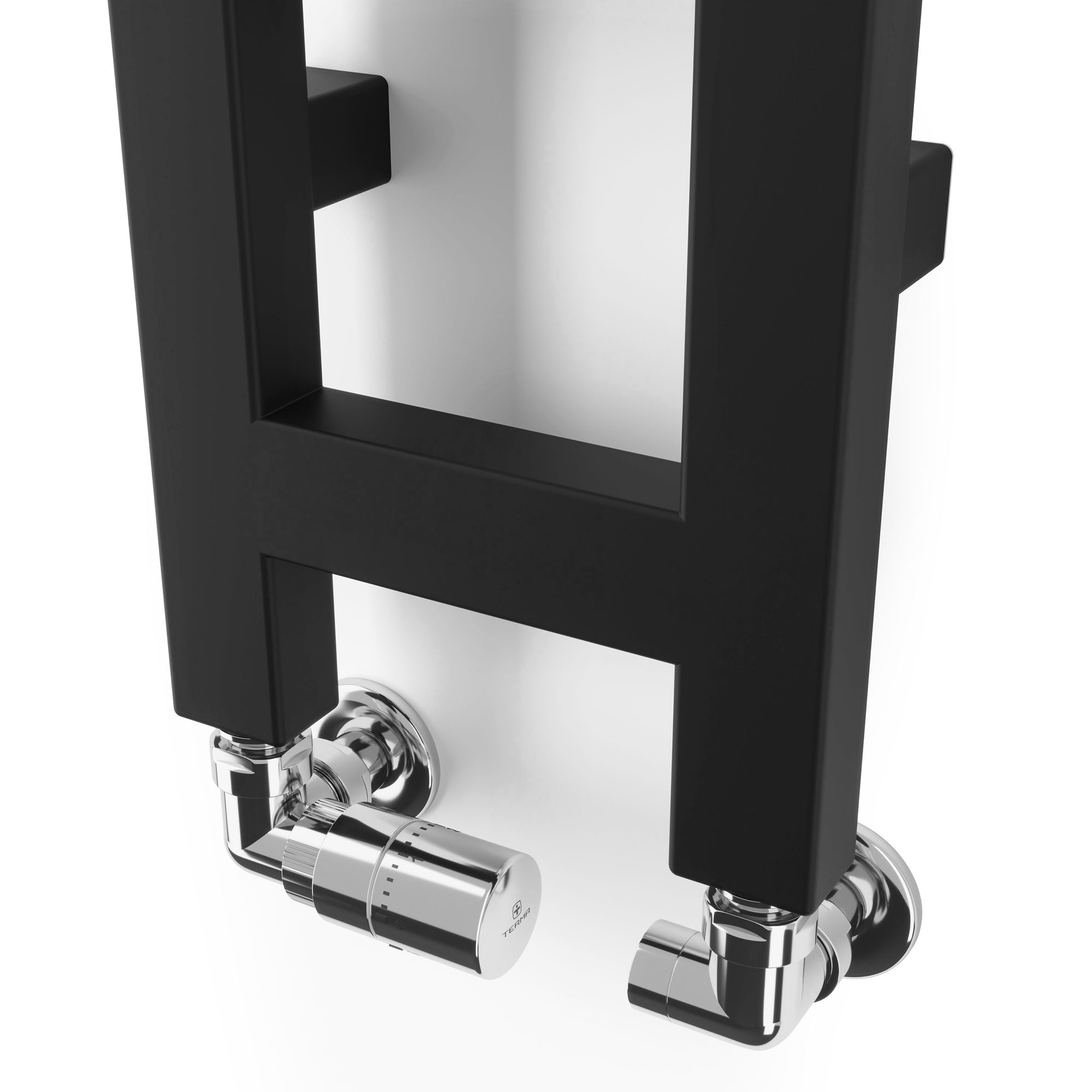 Terma Easy Black Flat Towel warmer (W)200mm x (H)960mm