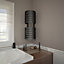 Terma Ely Modern grey Towel warmer (W)340mm x (H)860mm