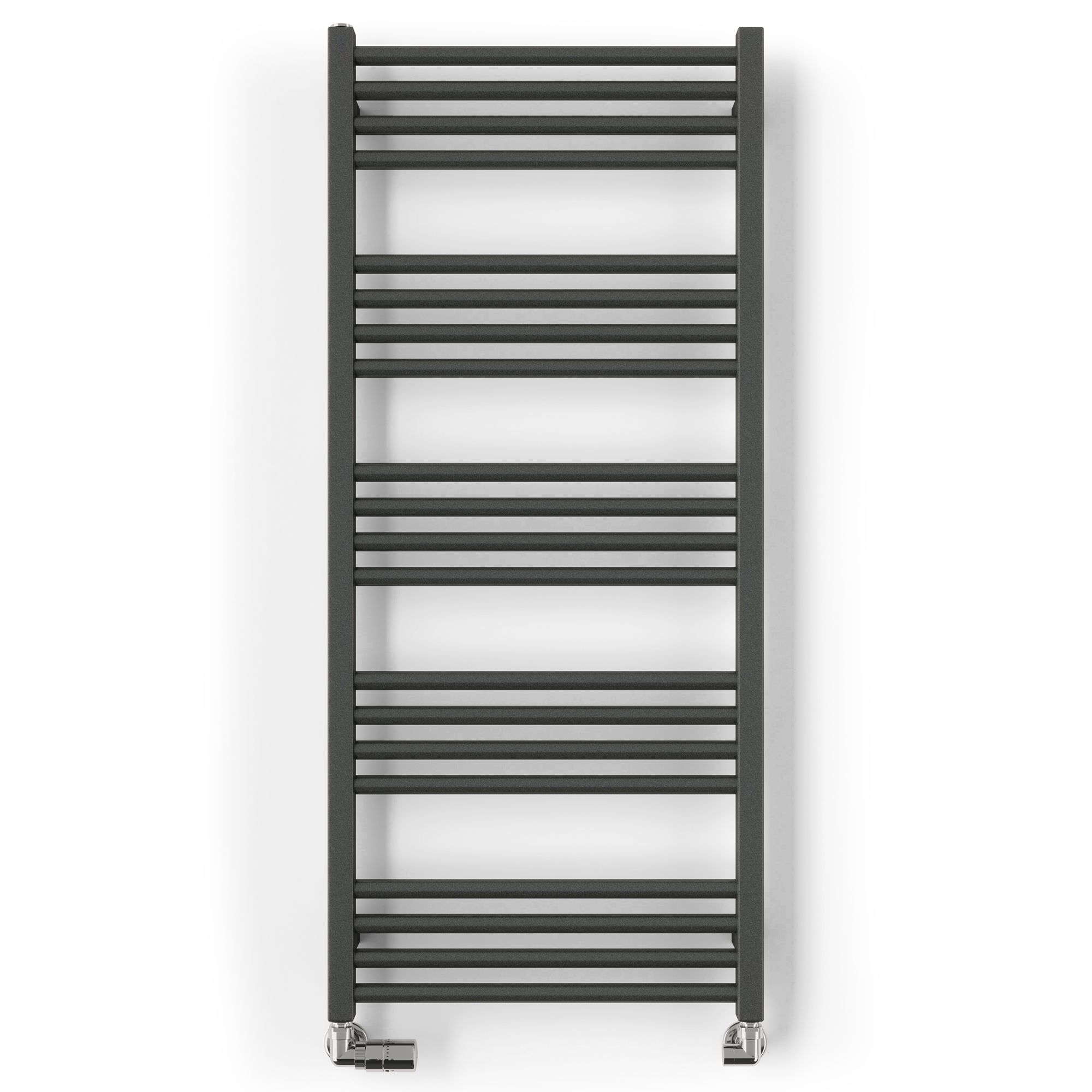 Terma Fiona Grey Flat Towel warmer (W)500mm x (H)1140mm