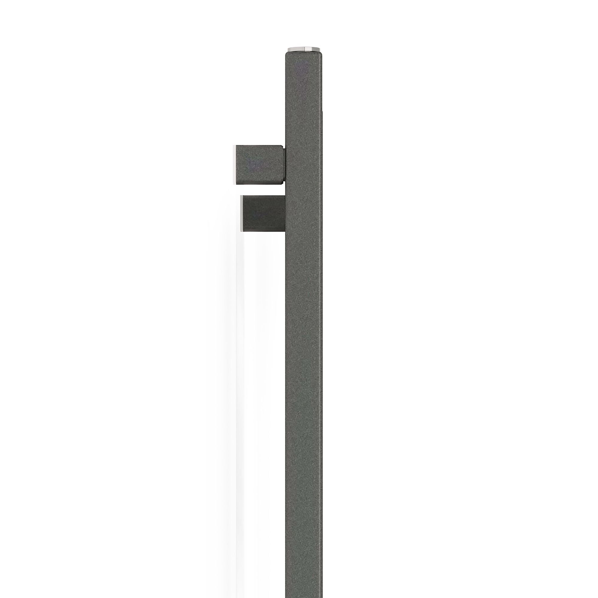 Terma Fiona Grey Flat Towel warmer (W)500mm x (H)1140mm